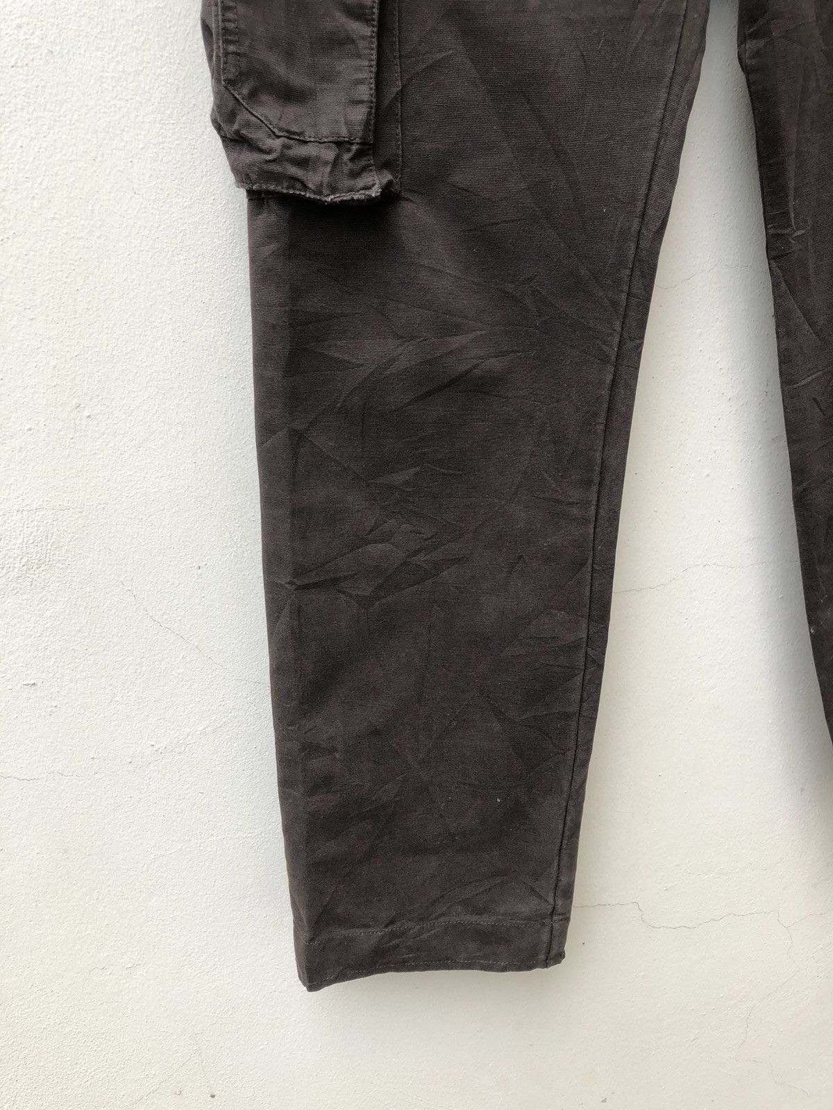 J.W. Brine J.w. Brine Italy Waxed Dark Brown Cargo Trouser Size US 29 - 11 Thumbnail