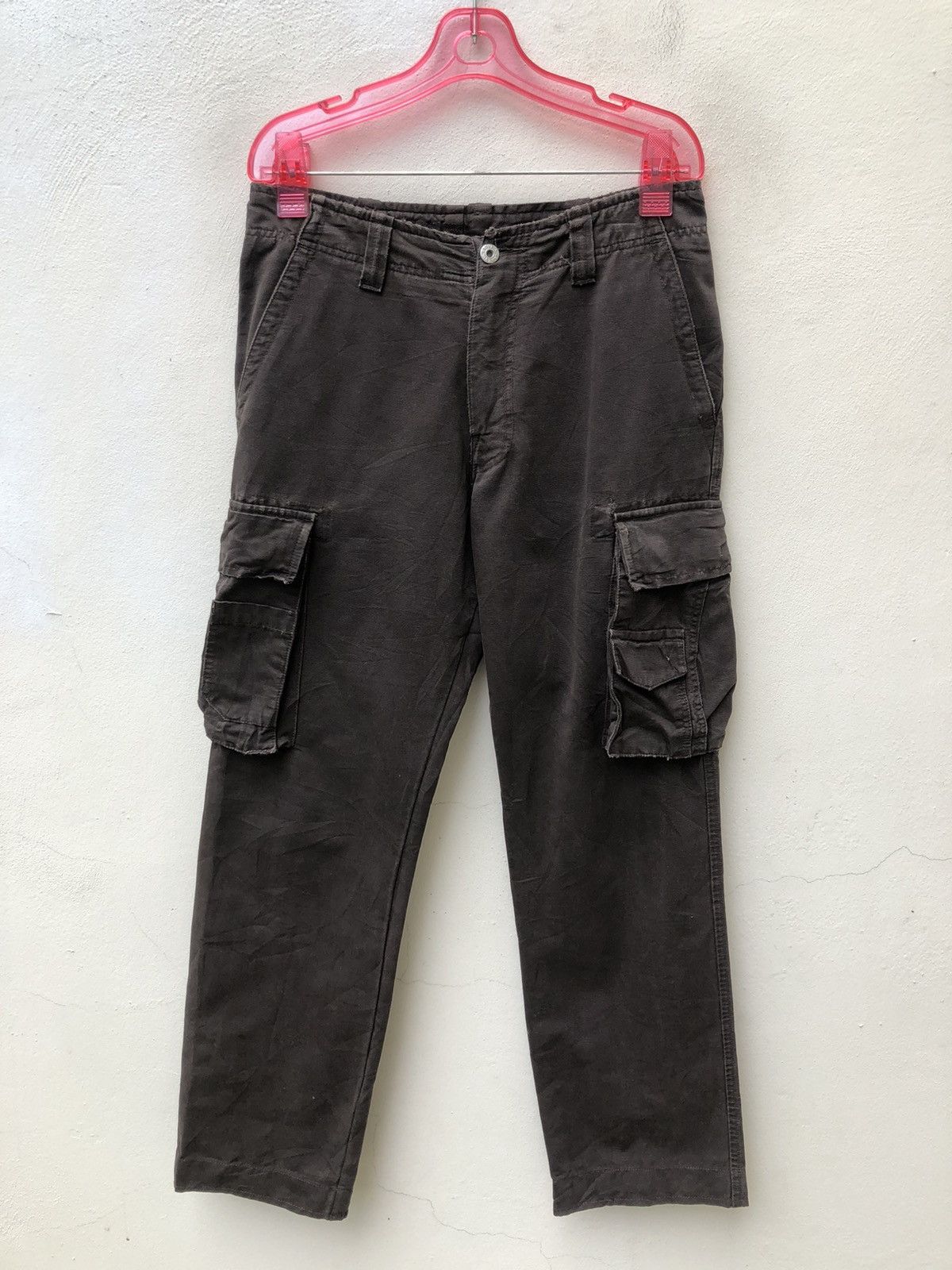 J.W. Brine J.w. Brine Italy Waxed Dark Brown Cargo Trouser Size US 29 - 6 Thumbnail