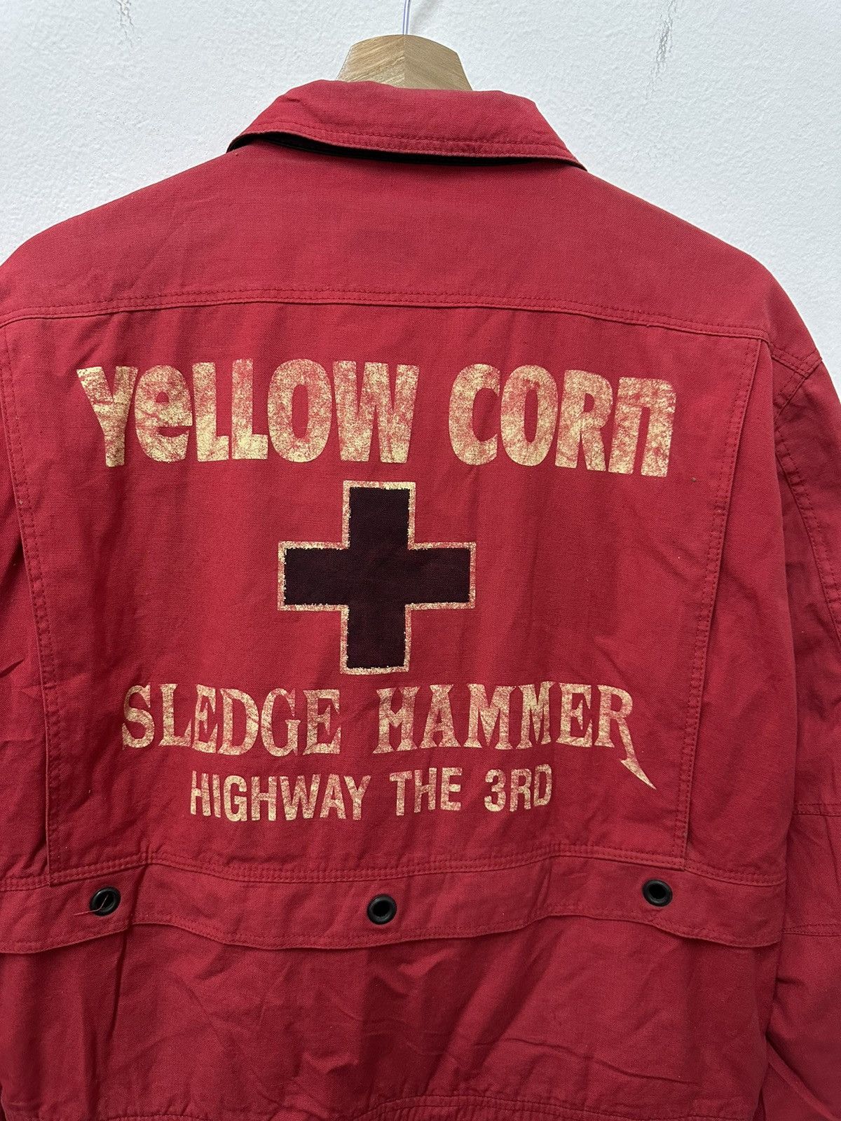 Vintage × YELLOW CORN Vtg Yellow Corn Sledge Hammer Highway Magican Racing Jacket Size US M / EU 48-50 / 2 - 11 Thumbnail