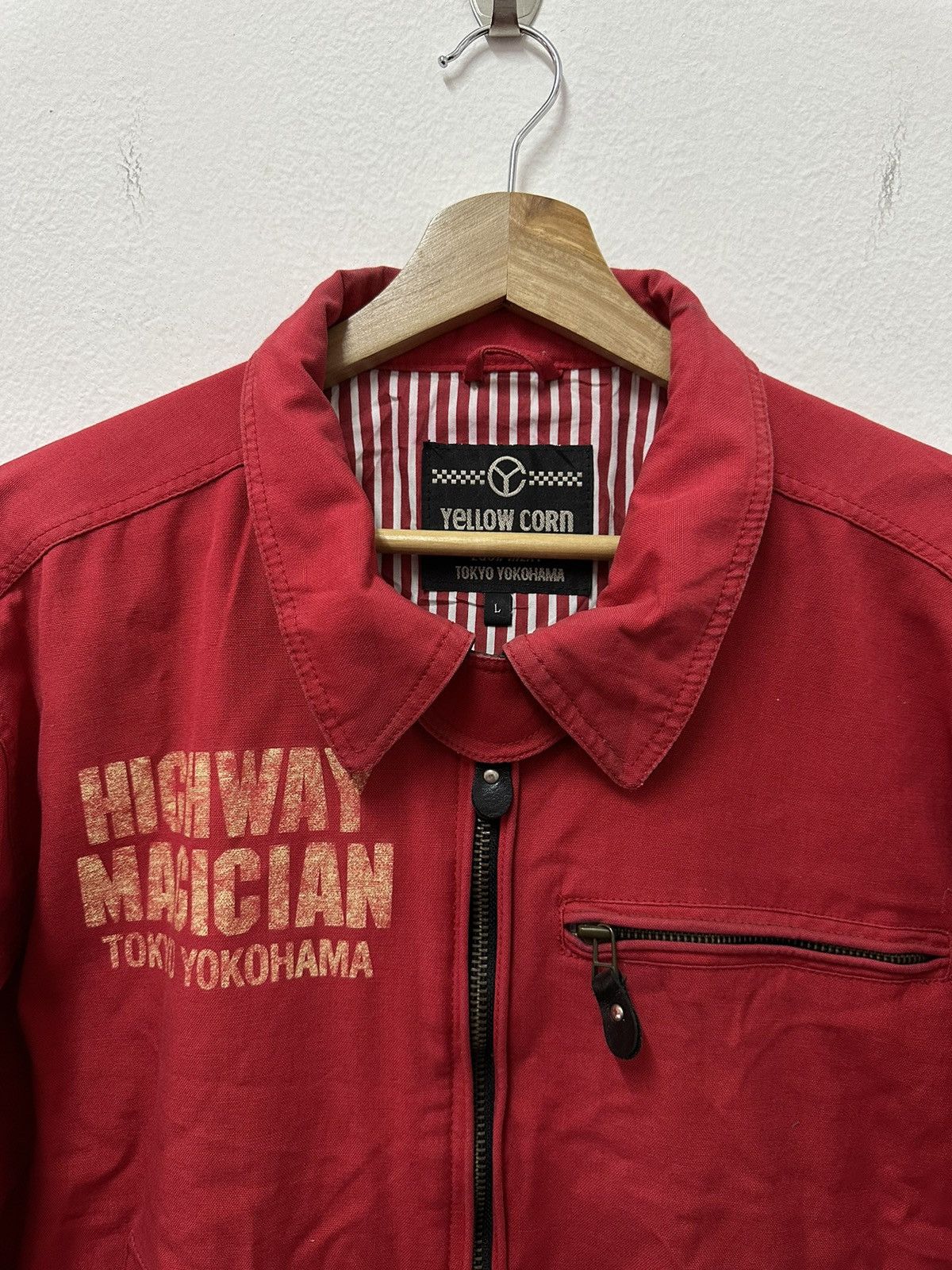 Vintage × YELLOW CORN Vtg Yellow Corn Sledge Hammer Highway Magican Racing Jacket Size US M / EU 48-50 / 2 - 4 Thumbnail