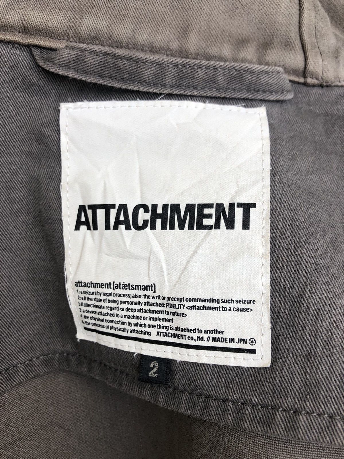 Attachment Attachment Japan Heavy Thick Hoodie Parka Jacket Size US M / EU 48-50 / 2 - 16 Thumbnail