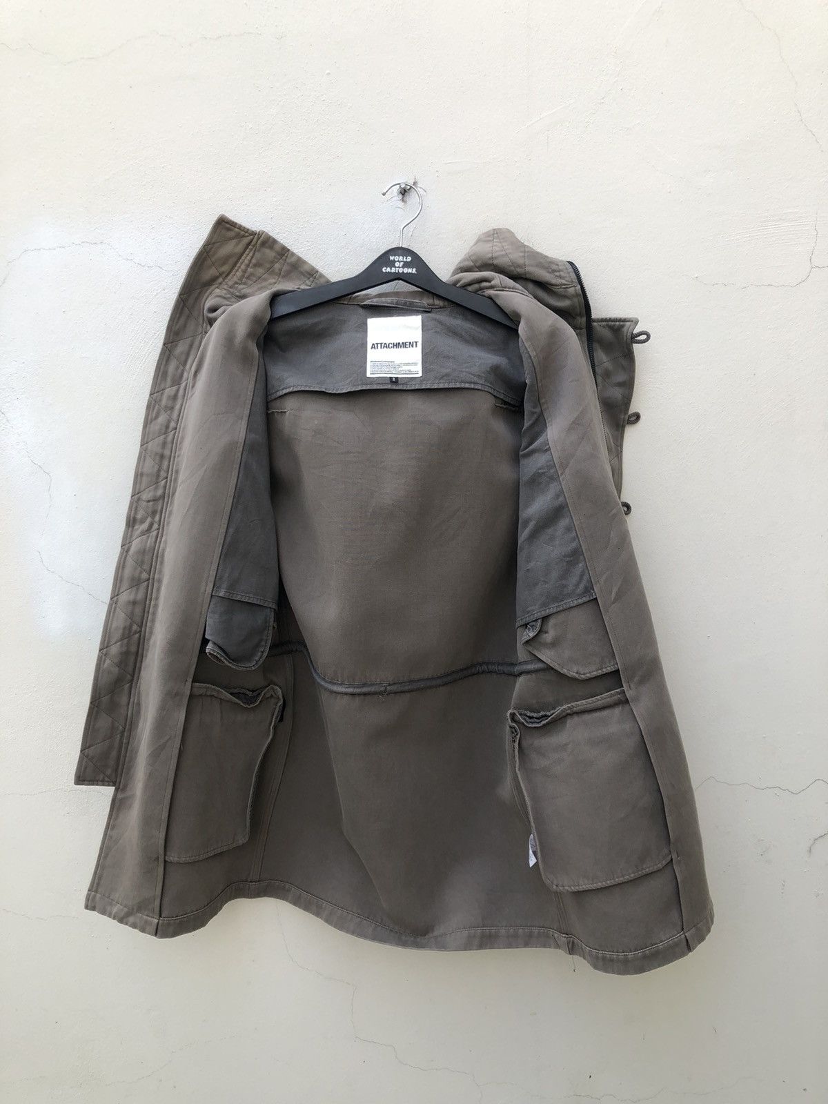 Attachment Attachment Japan Heavy Thick Hoodie Parka Jacket Size US M / EU 48-50 / 2 - 14 Thumbnail
