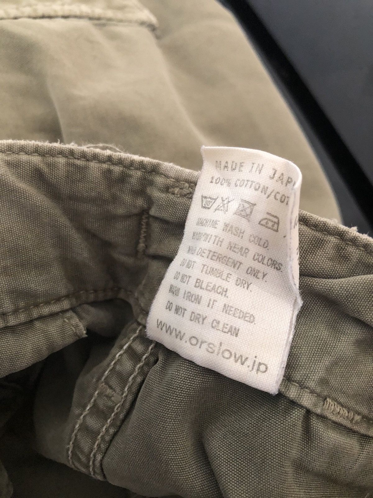 Orslow Orslow Japan Distressed Very Worn Military Cut Short Size US 31 - 21 Thumbnail