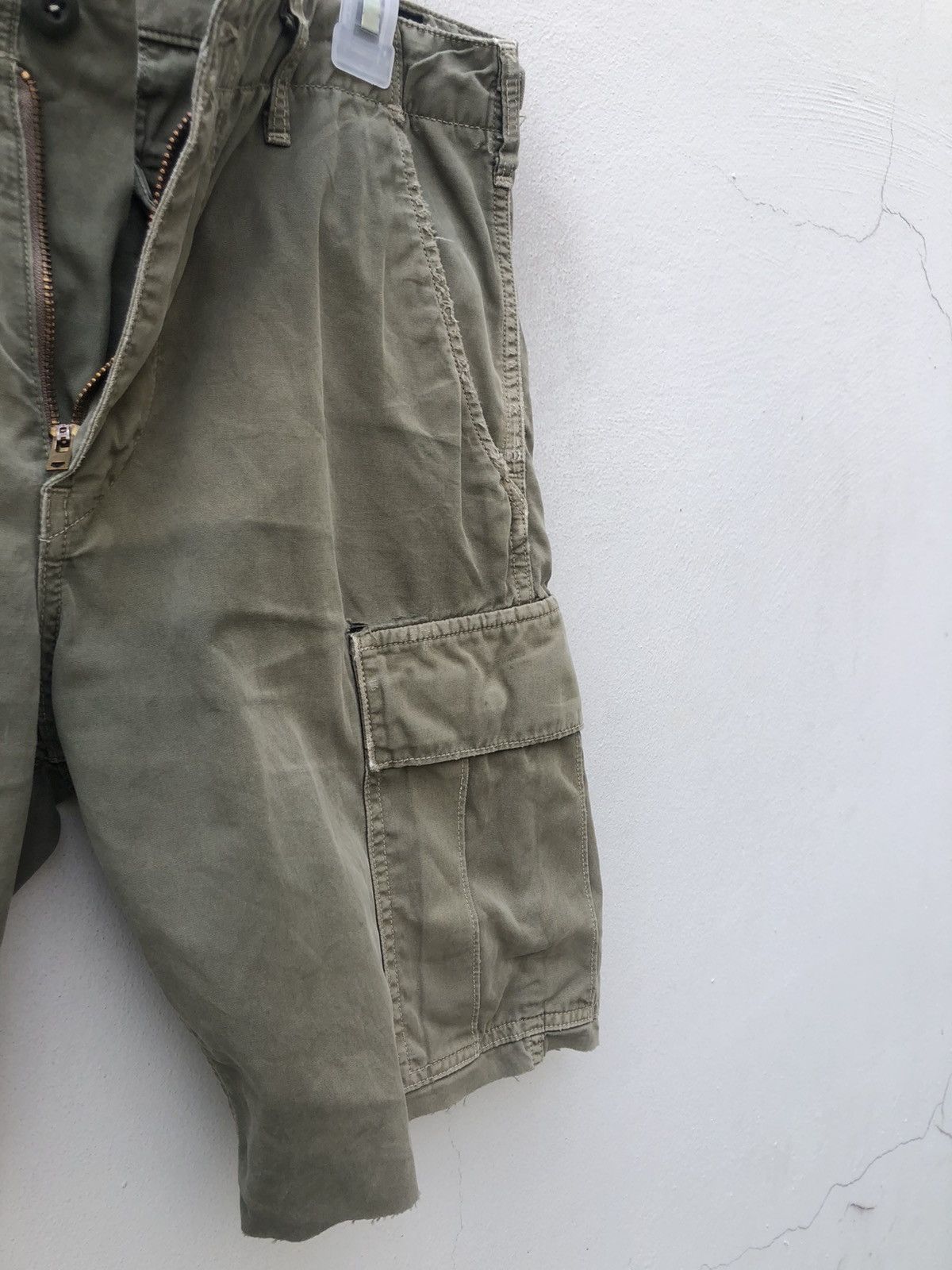 Orslow Orslow Japan Distressed Very Worn Military Cut Short Size US 31 - 8 Thumbnail
