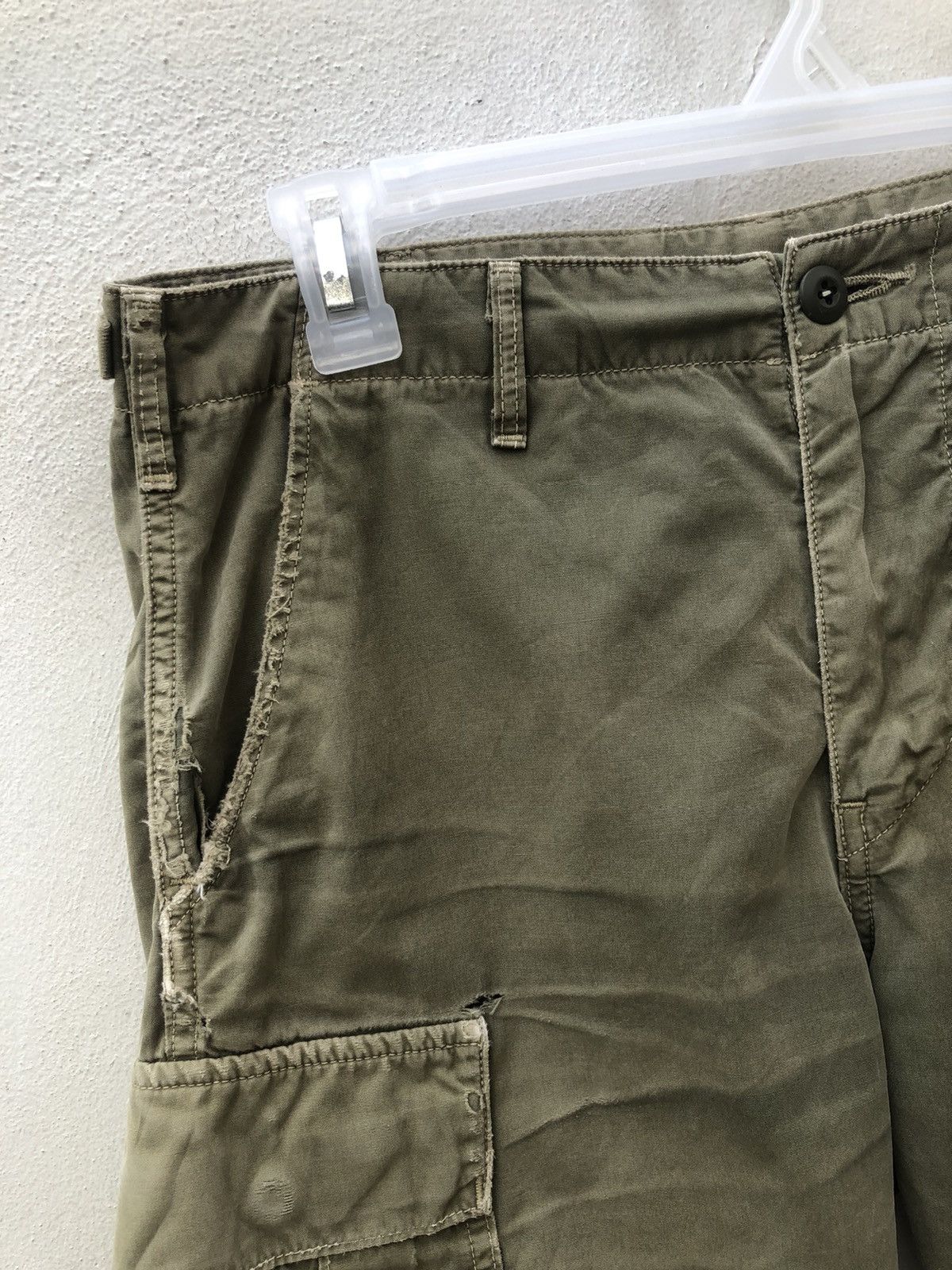 Orslow Orslow Japan Distressed Very Worn Military Cut Short Size US 31 - 2 Thumbnail