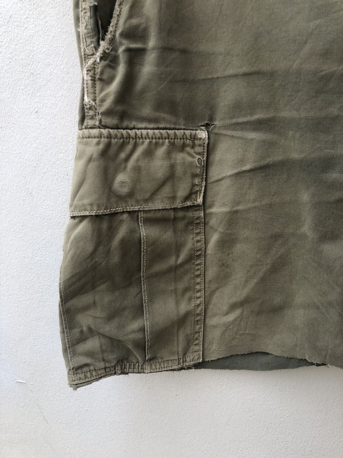 Orslow Orslow Japan Distressed Very Worn Military Cut Short Size US 31 - 5 Thumbnail