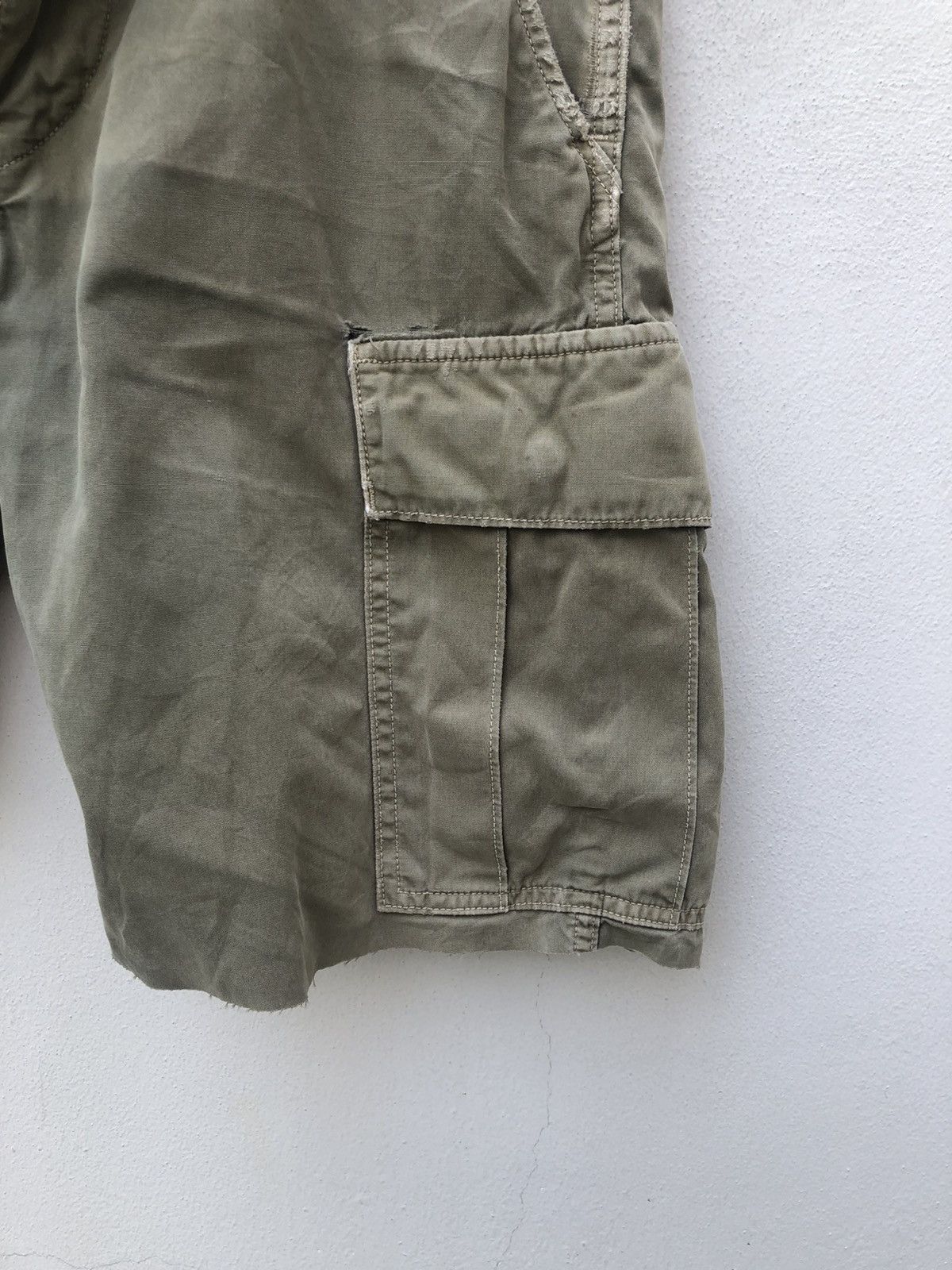 Orslow Orslow Japan Distressed Very Worn Military Cut Short Size US 31 - 7 Thumbnail