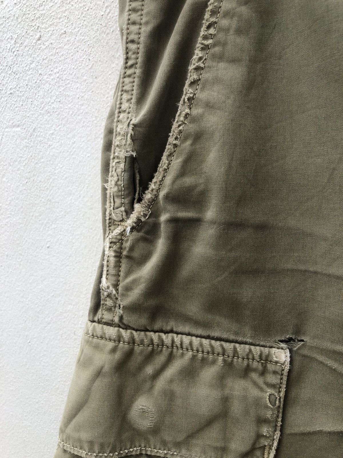 Orslow Orslow Japan Distressed Very Worn Military Cut Short Size US 31 - 4 Thumbnail
