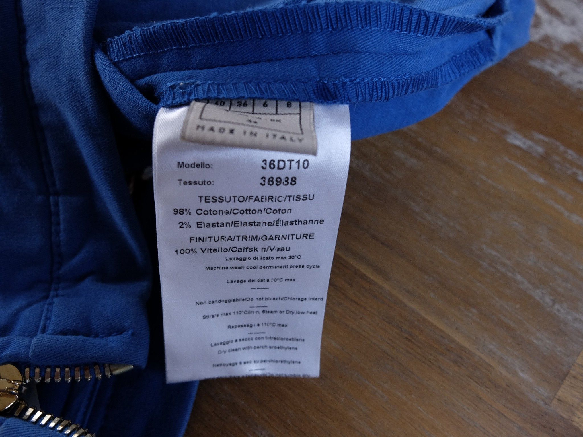 Emilio Pucci EMILIO PUCCI blue skinny cotton pants trousers 40 6 Size 27" / US 4 / IT 40 - 10 Thumbnail