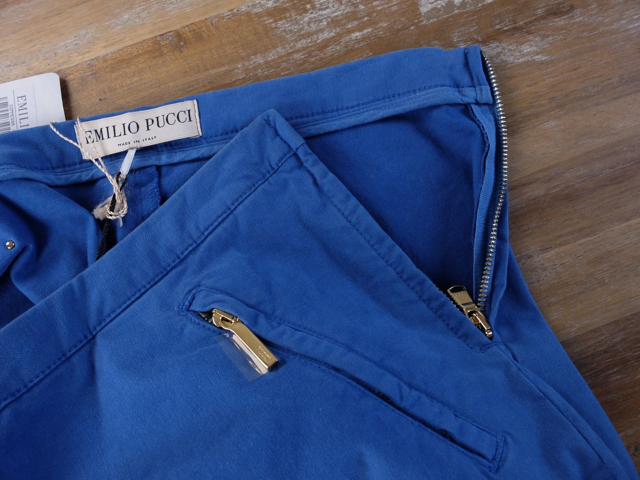 Emilio Pucci EMILIO PUCCI blue skinny cotton pants trousers 40 6 Size 27" / US 4 / IT 40 - 8 Thumbnail