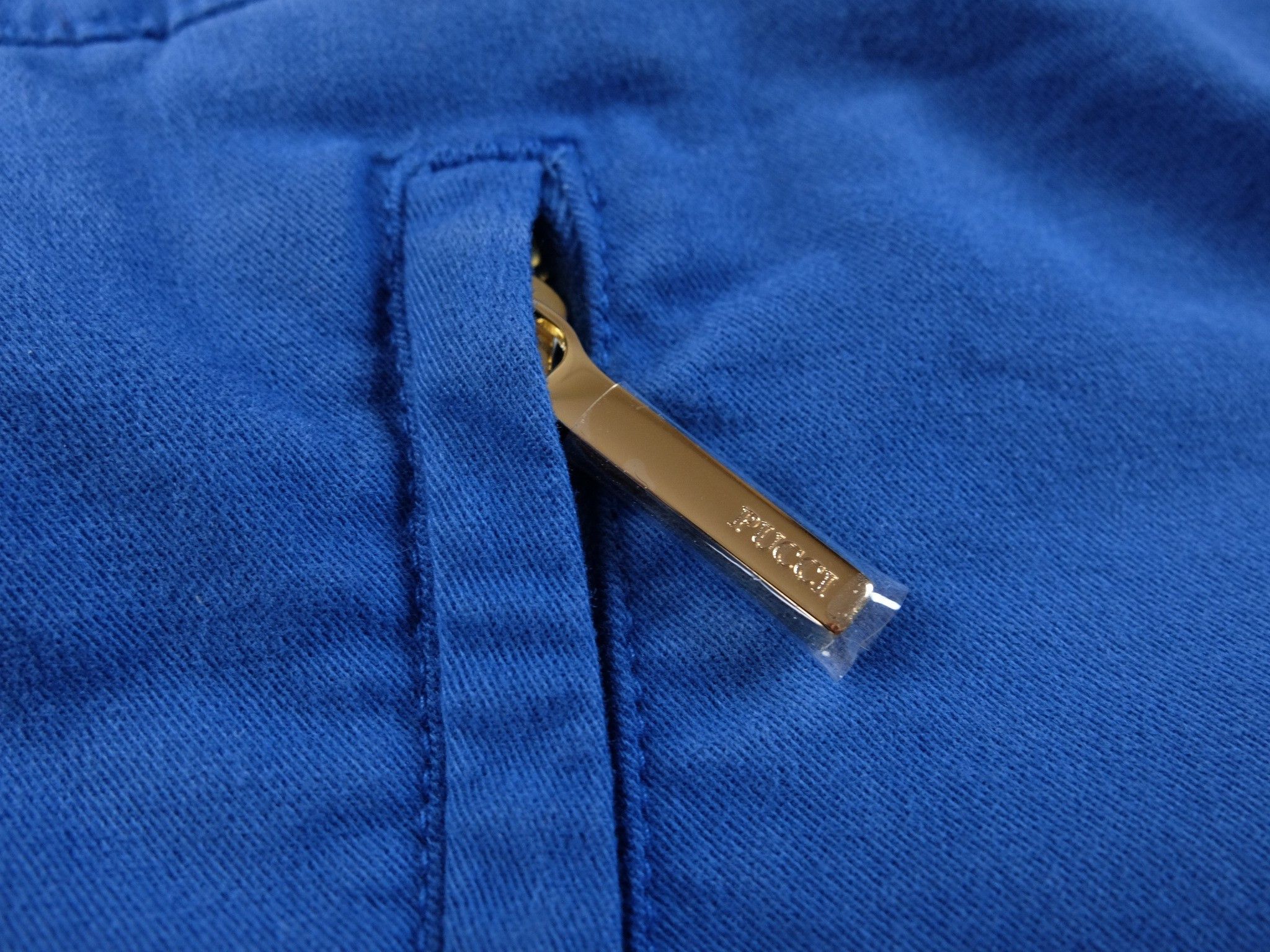 Emilio Pucci EMILIO PUCCI blue skinny cotton pants trousers 40 6 Size 27" / US 4 / IT 40 - 3 Thumbnail