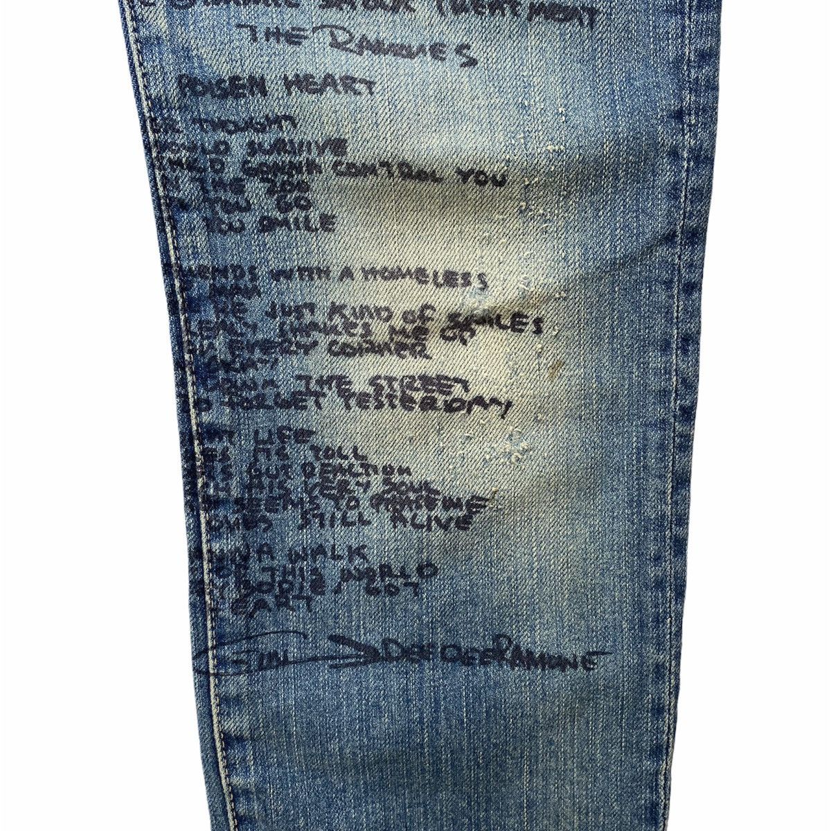 Hysteric Glamour Hysteric Glamour SS08 Ramone Lyrics Jeans Size US 30 / EU 46 - 6 Thumbnail