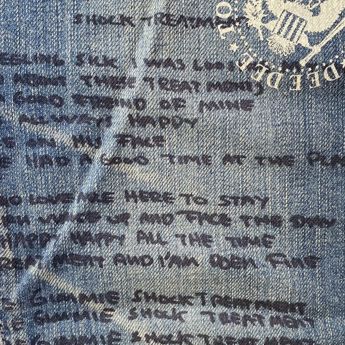Hysteric Glamour Hysteric Glamour SS08 Ramone Lyrics Jeans Size US 30 / EU 46 - 2 Thumbnail