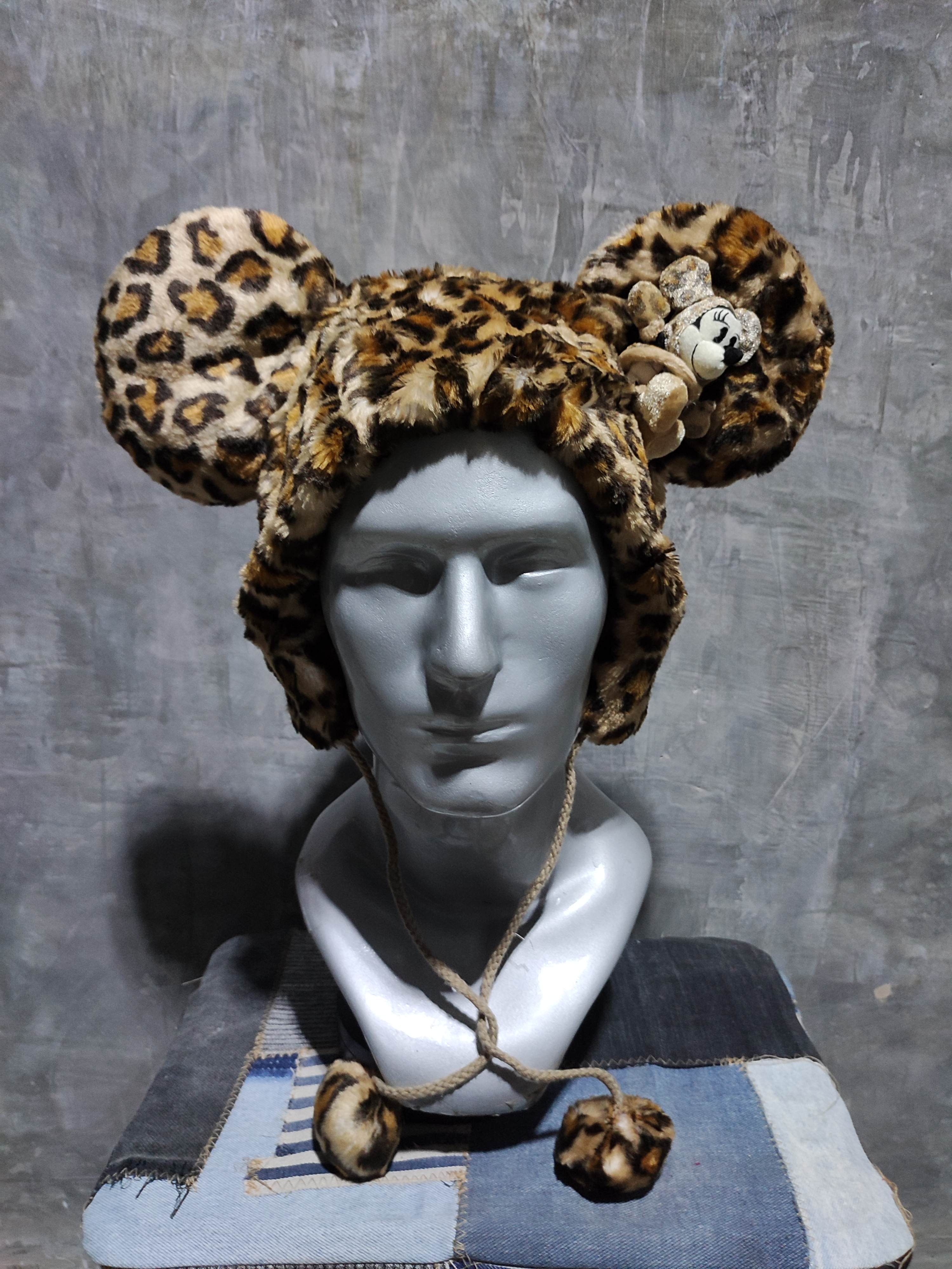 Disney Leopard Bunny Hats Mickey