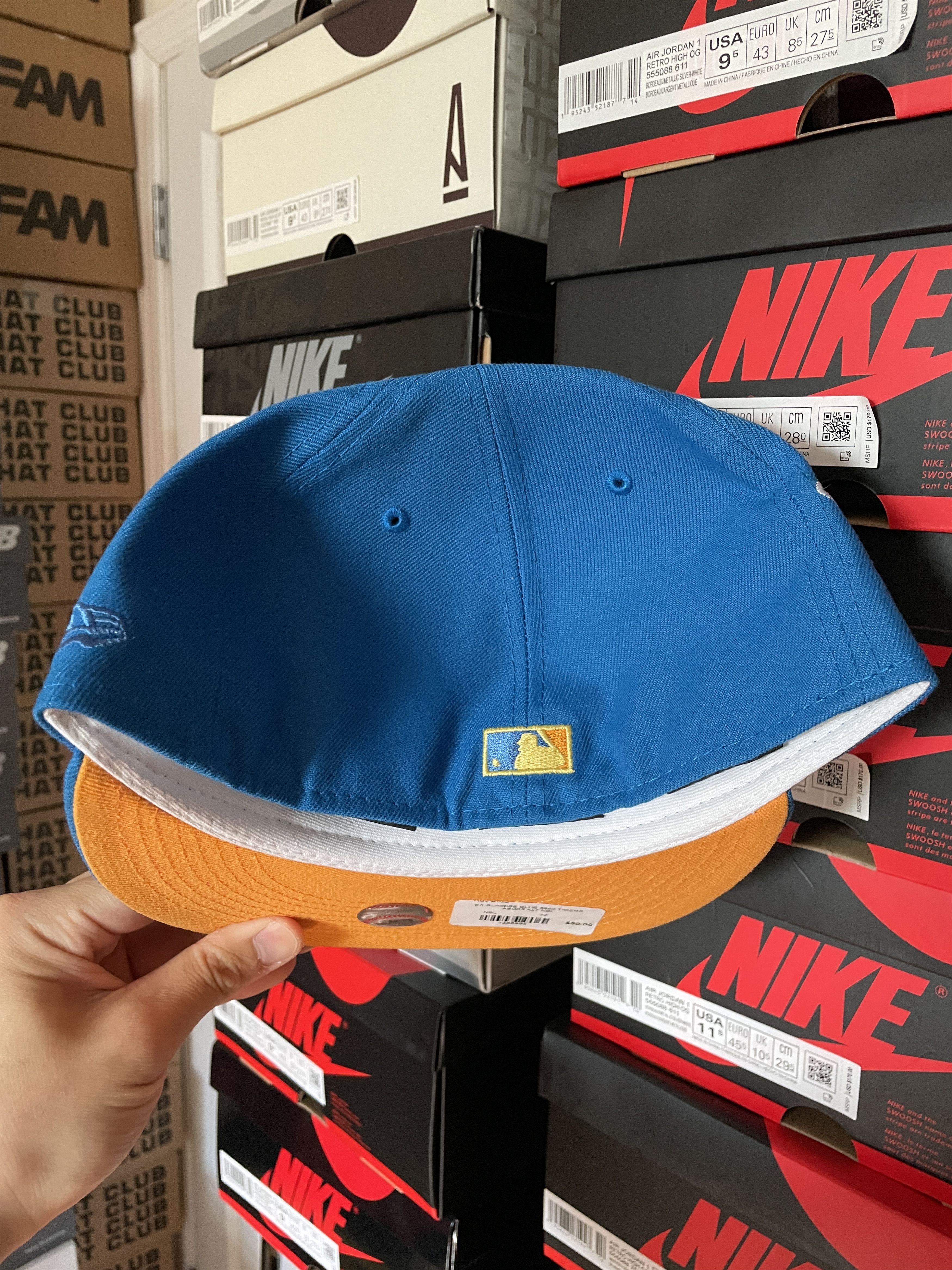 Hat Club × MLB × New Era Hatclub Sunrise Daybreaker Detroit Tigers 7 1/4 Blue Orange Size ONE SIZE - 5 Thumbnail