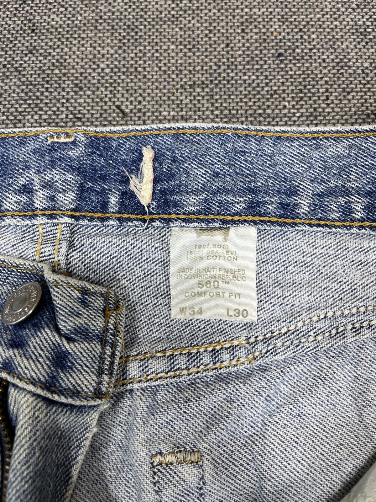 Levi's Vintage Levis 560 Comfort Fit Jeans - J128 Size US 34 / EU 50 - 7 Thumbnail