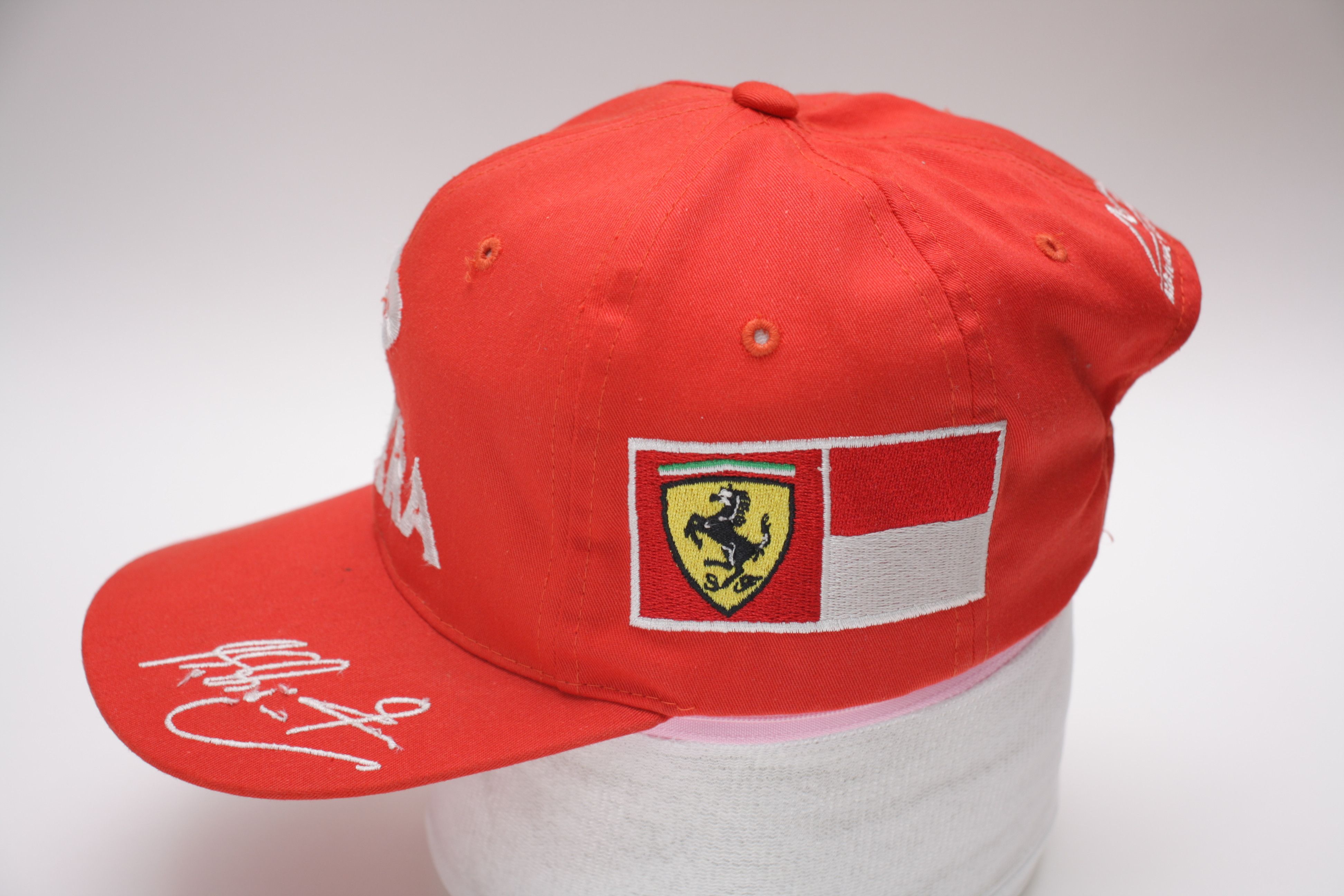 Ferrari VTG 1997 Michael Schumacher DEKRA Ferrari F1 Hat Cap Red Size ONE SIZE - 3 Thumbnail