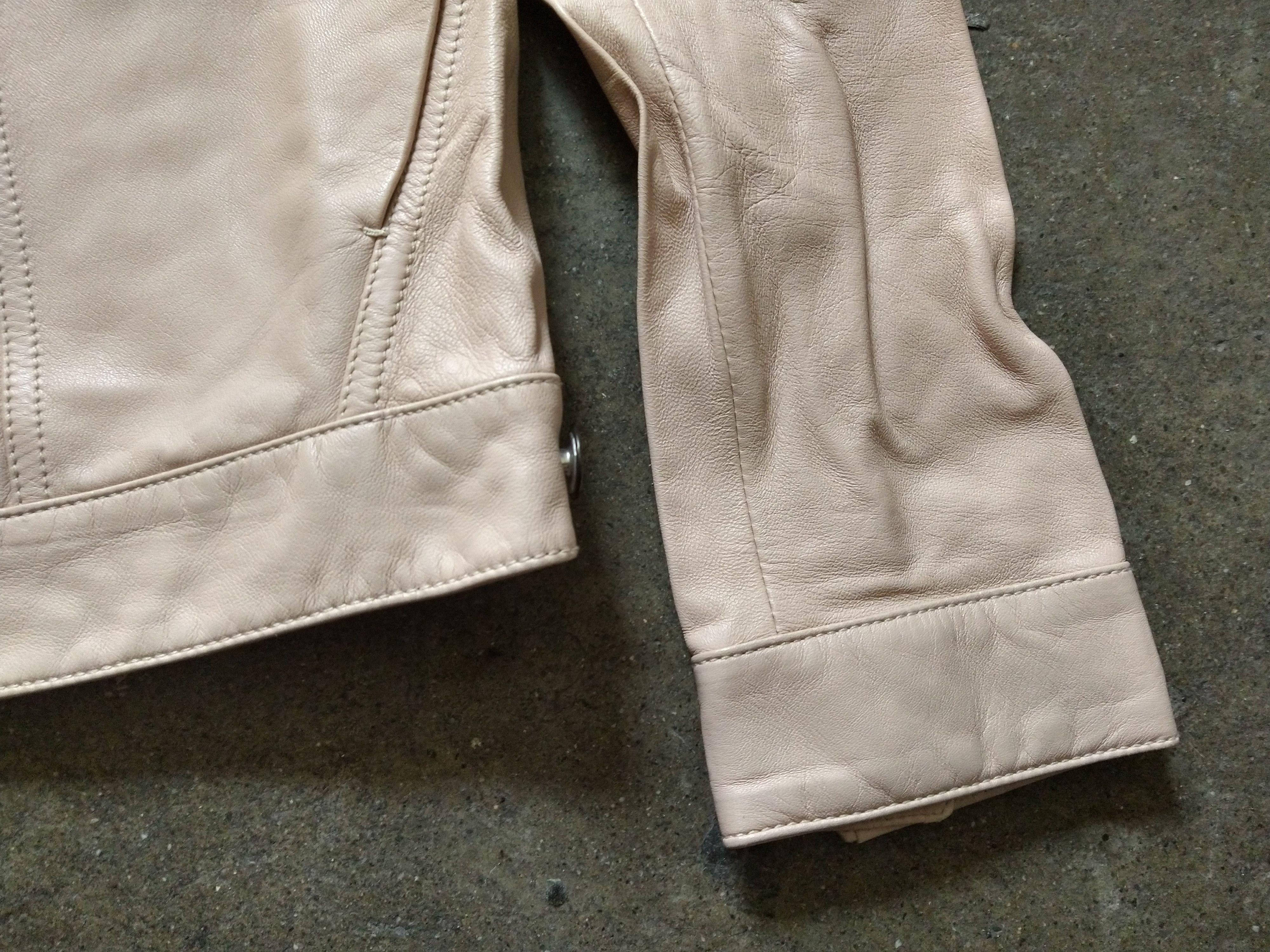 Balenciaga Balenciaga Leather Trucker Jacket Pink Lambskin Size Small Size US S / EU 44-46 / 1 - 5 Thumbnail