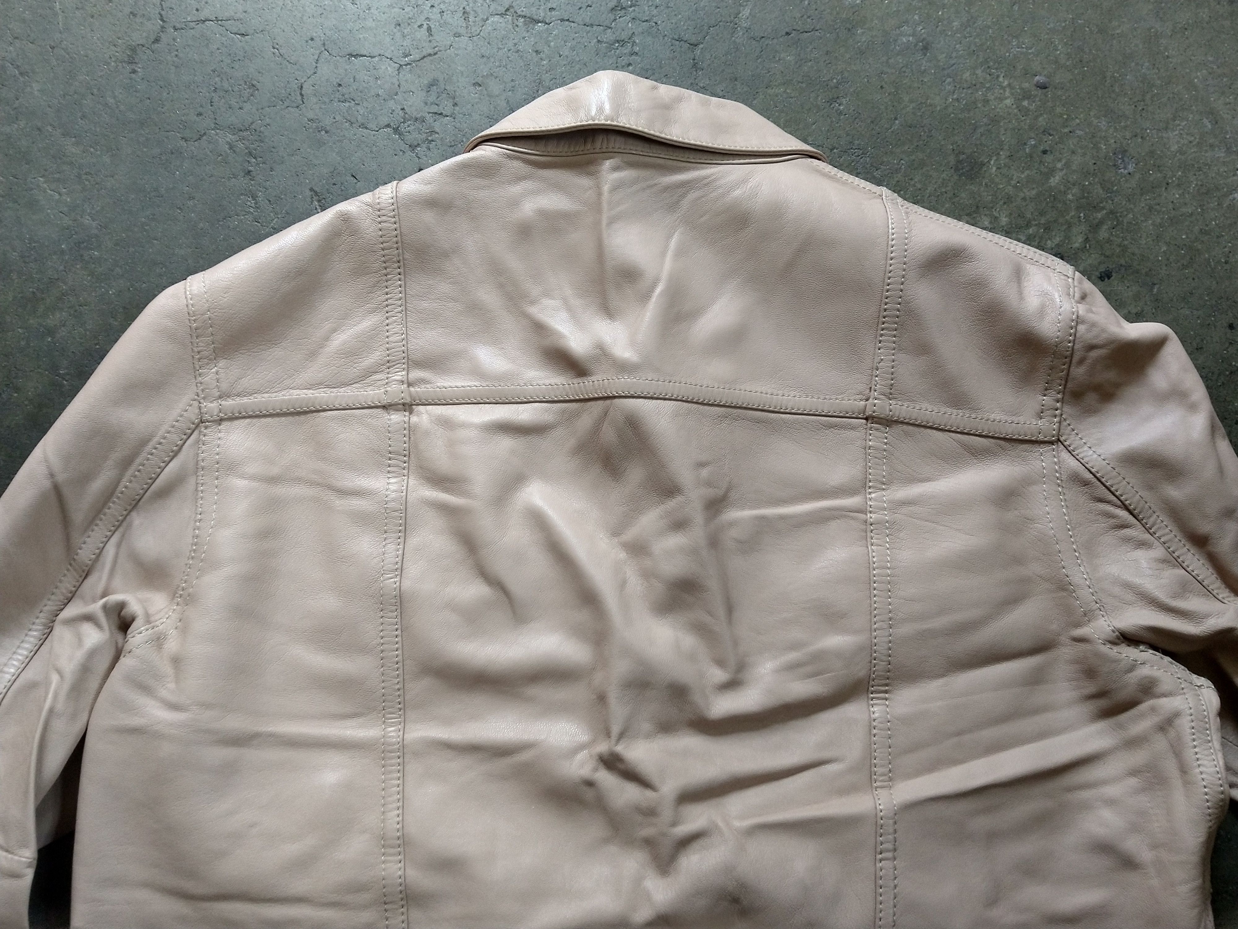 Balenciaga Balenciaga Leather Trucker Jacket Pink Lambskin Size Small Size US S / EU 44-46 / 1 - 12 Thumbnail