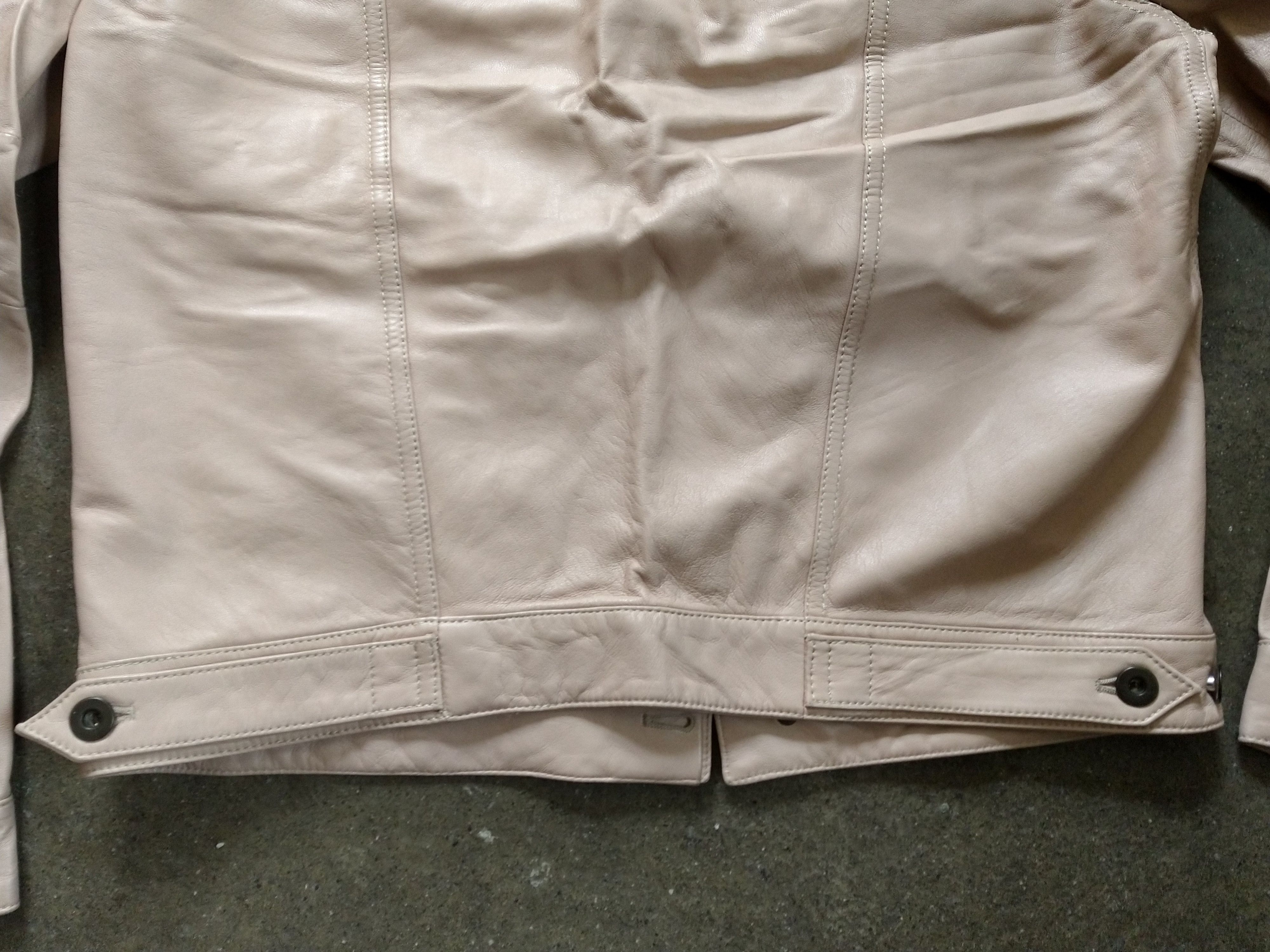 Balenciaga Balenciaga Leather Trucker Jacket Pink Lambskin Size Small Size US S / EU 44-46 / 1 - 13 Thumbnail