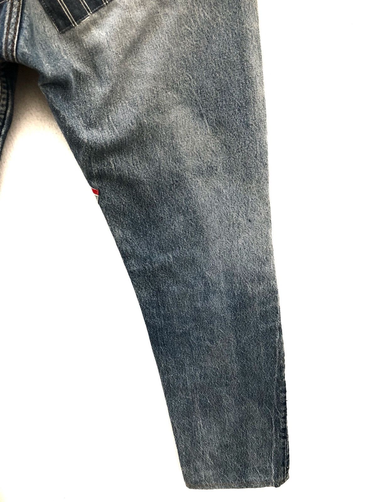 Levi's 80s Melinda Zoller Levi's 501 Patchwork Rips Distress Denim Size US 29 - 20 Thumbnail