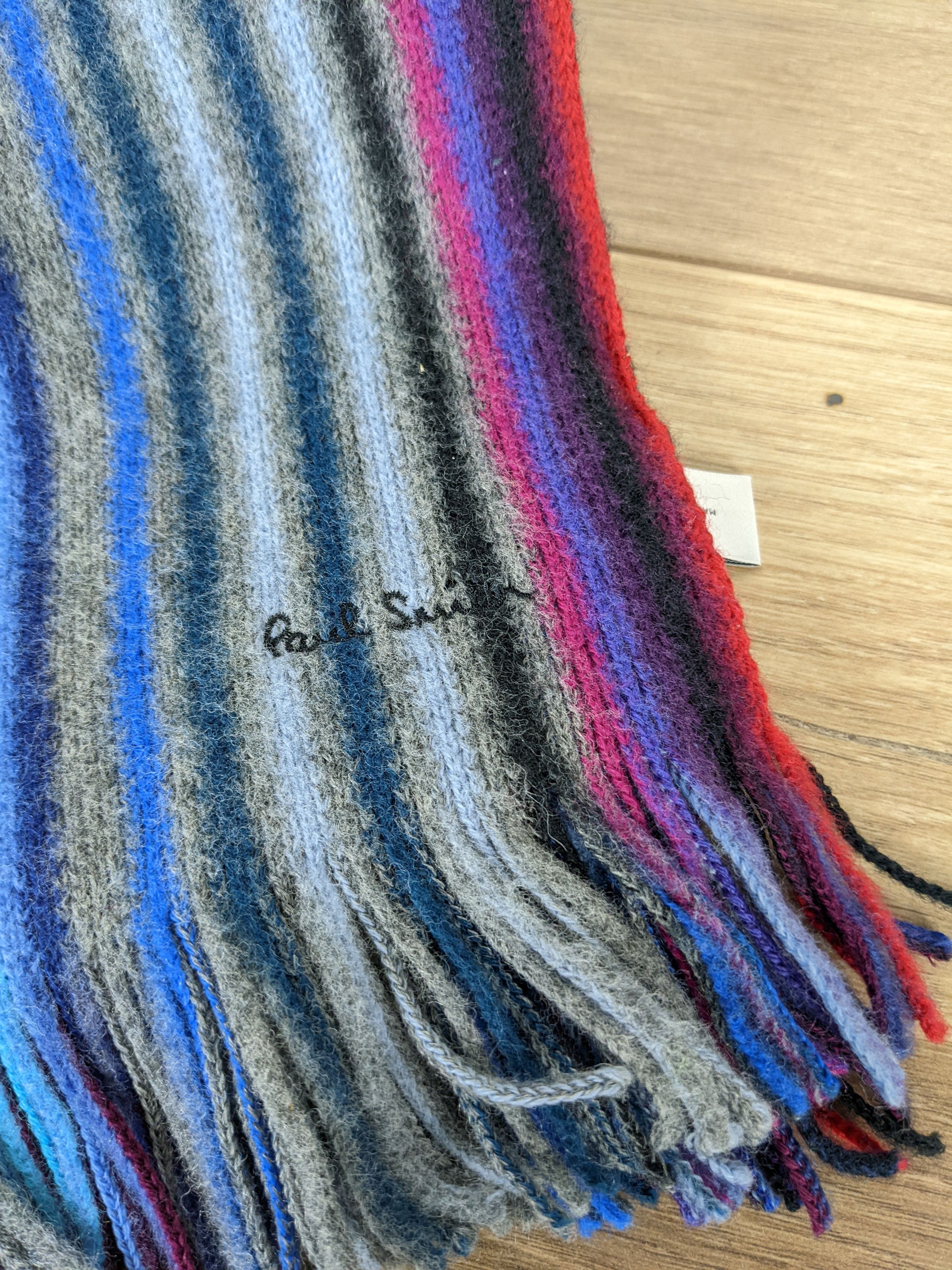 Paul Smith Paul Smith scarf wool multi colour Size ONE SIZE - 11 Thumbnail