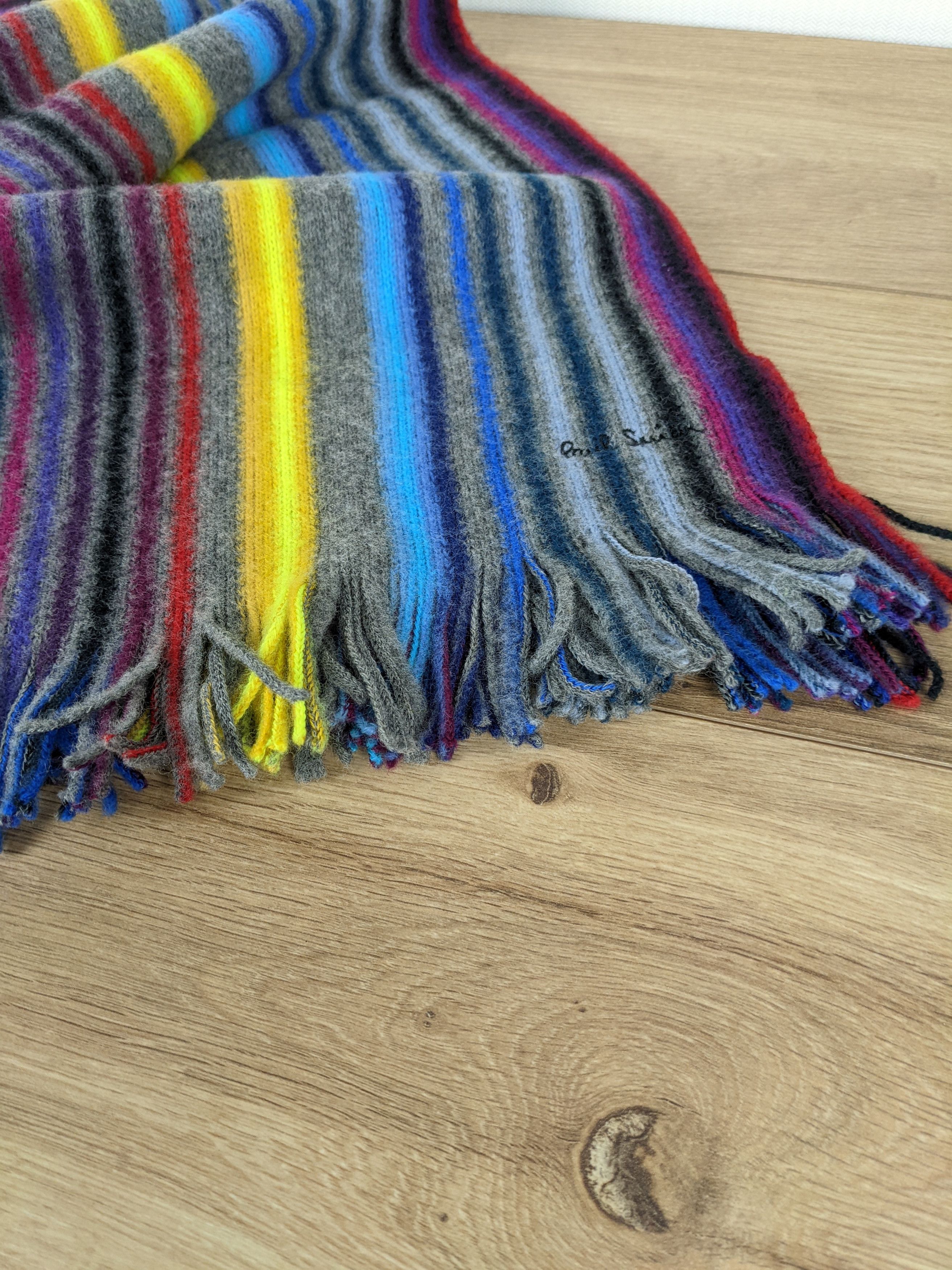 Paul Smith Paul Smith scarf wool multi colour Size ONE SIZE - 4 Thumbnail