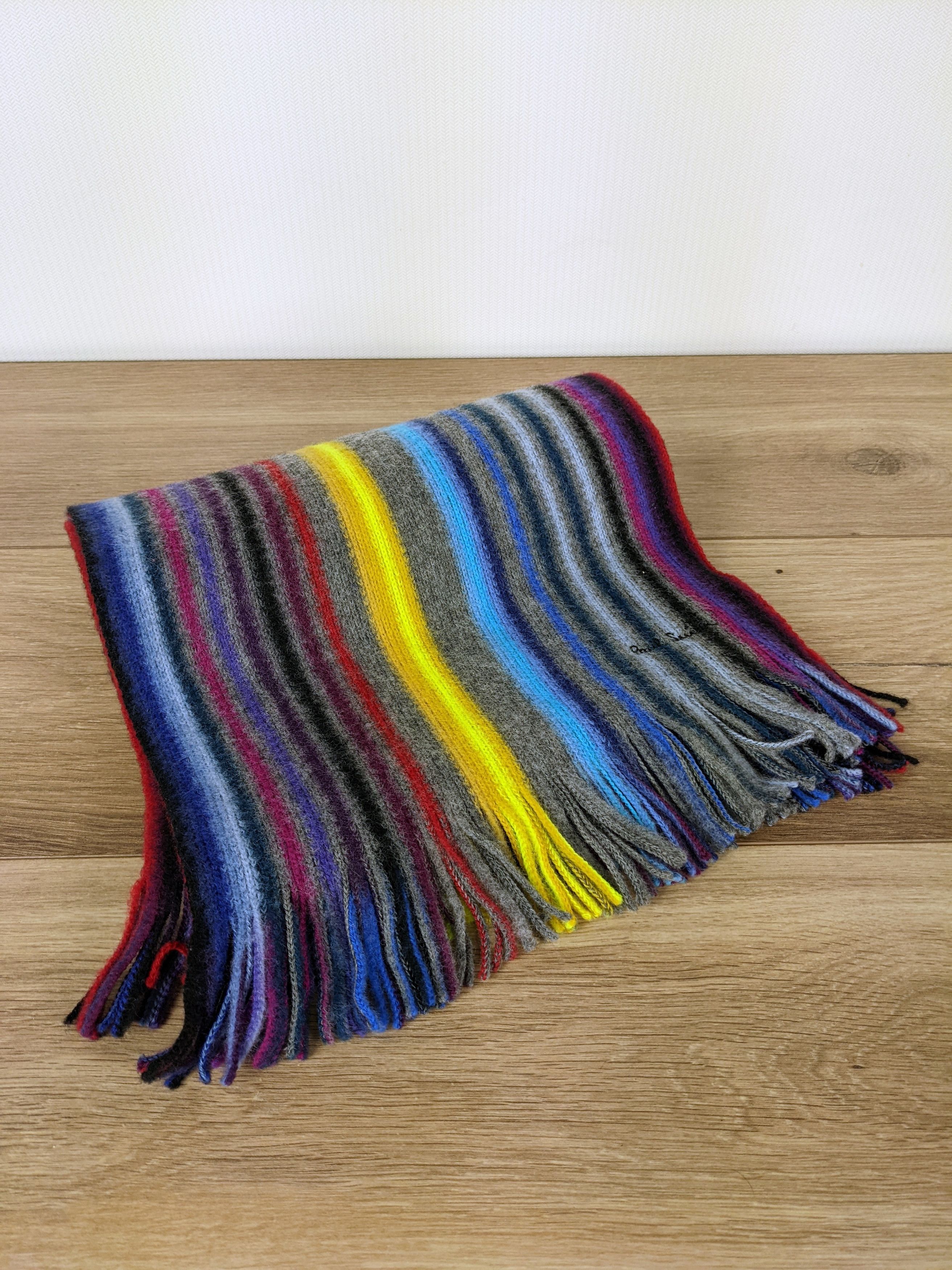 Paul Smith Paul Smith scarf wool multi colour Size ONE SIZE - 1 Thumbnail