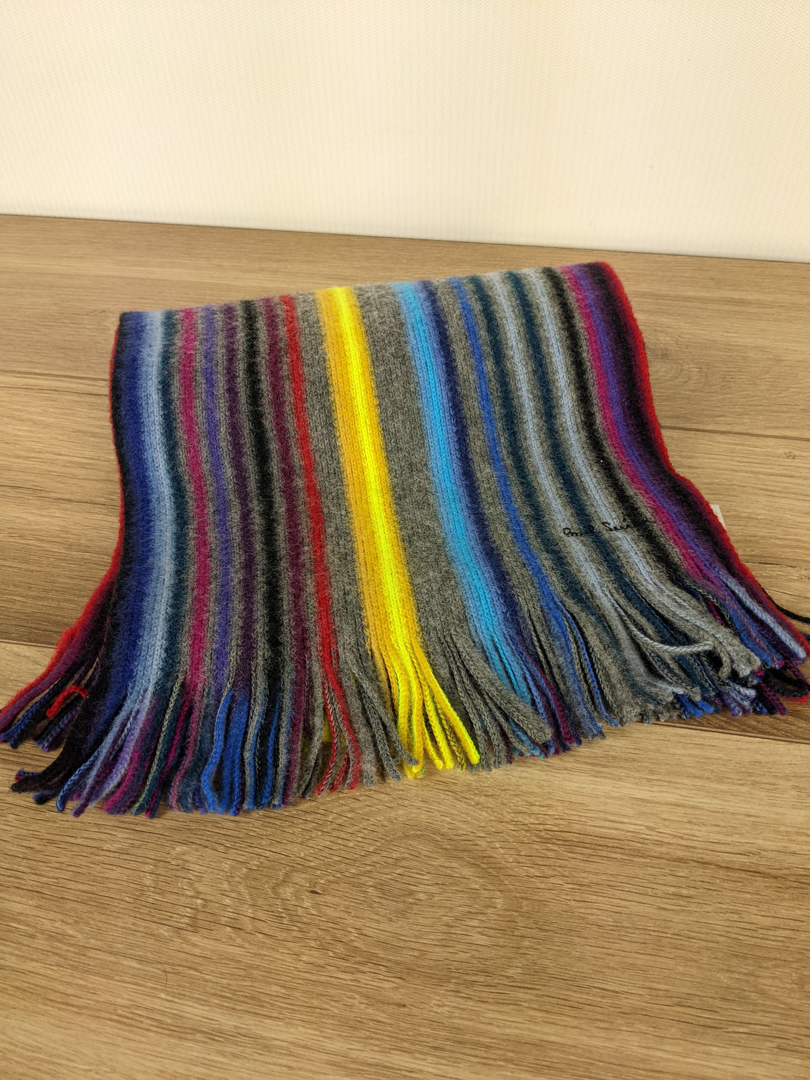 Paul Smith Paul Smith scarf wool multi colour Size ONE SIZE - 10 Thumbnail
