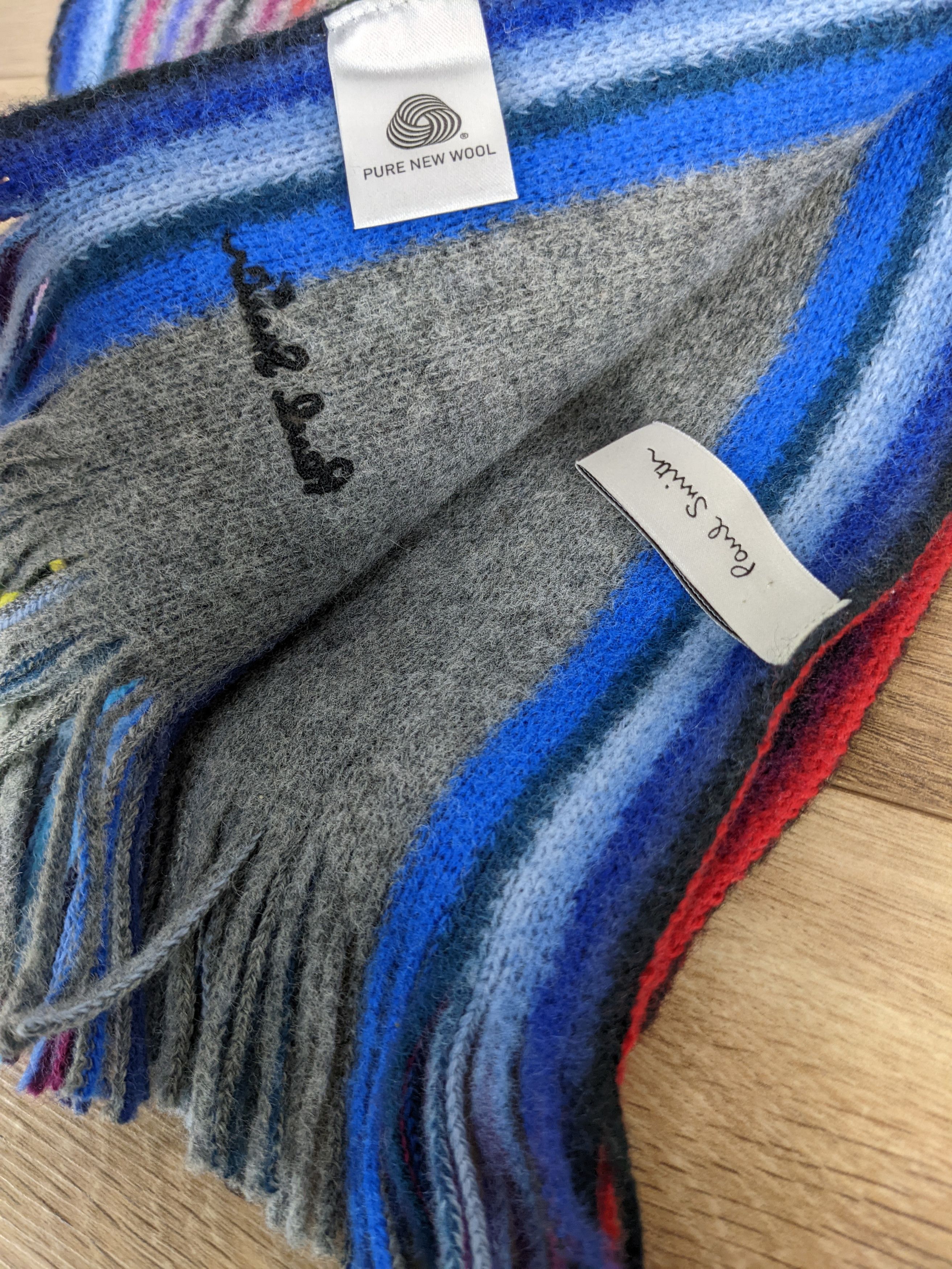 Paul Smith Paul Smith scarf wool multi colour Size ONE SIZE - 7 Thumbnail