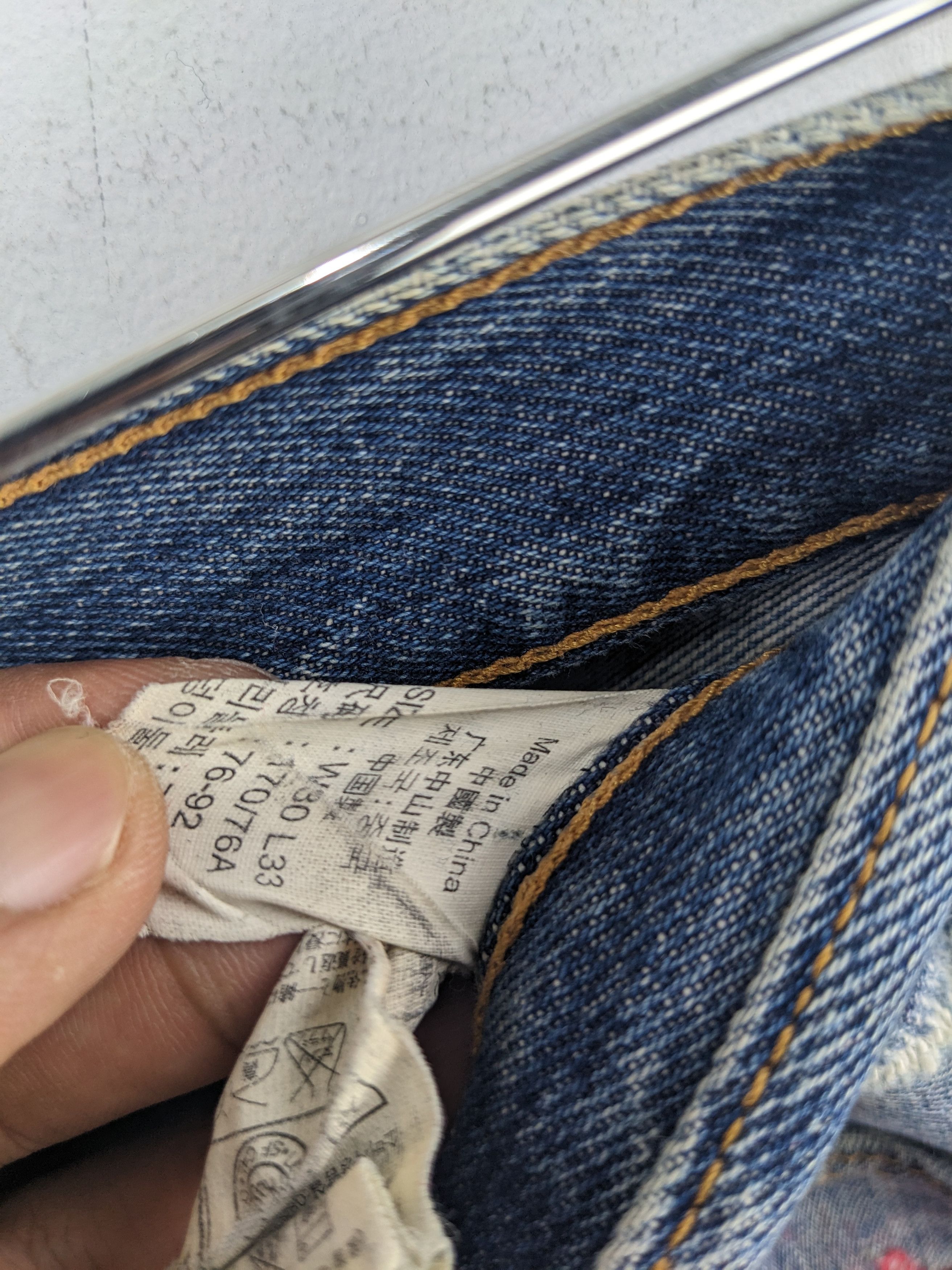 Levi's Vintage Clothing OPEN ODER 🔥 Vintage Levis 501 Bandana Custom Made Sashiko Size US 30 / EU 46 - 10 Thumbnail