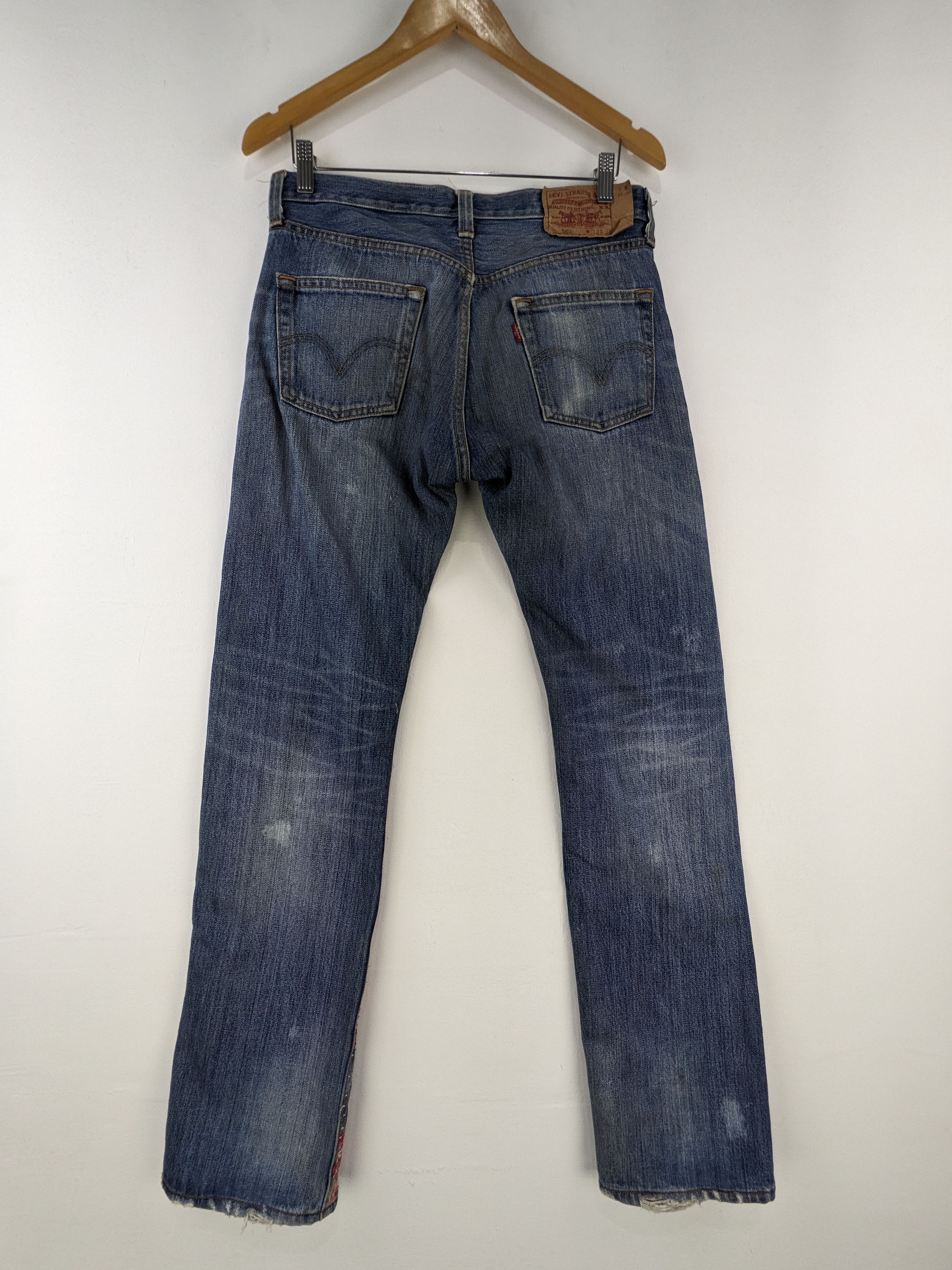 Levi's Vintage Clothing OPEN ODER 🔥 Vintage Levis 501 Bandana Custom Made Sashiko Size US 30 / EU 46 - 18 Thumbnail