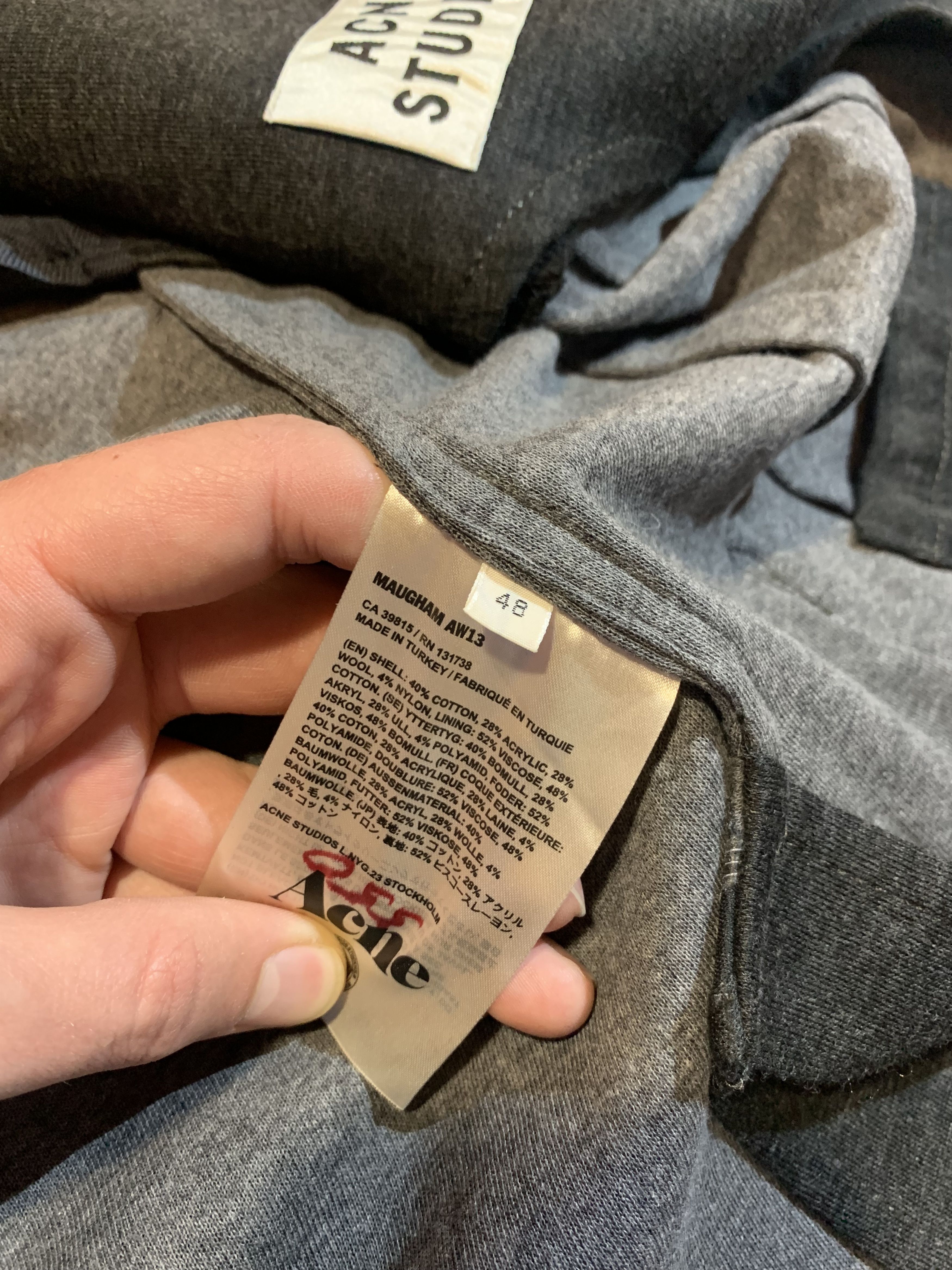 Acne Studios Acne Studios Maugham AW13 wool blazer Size 48S - 8 Thumbnail