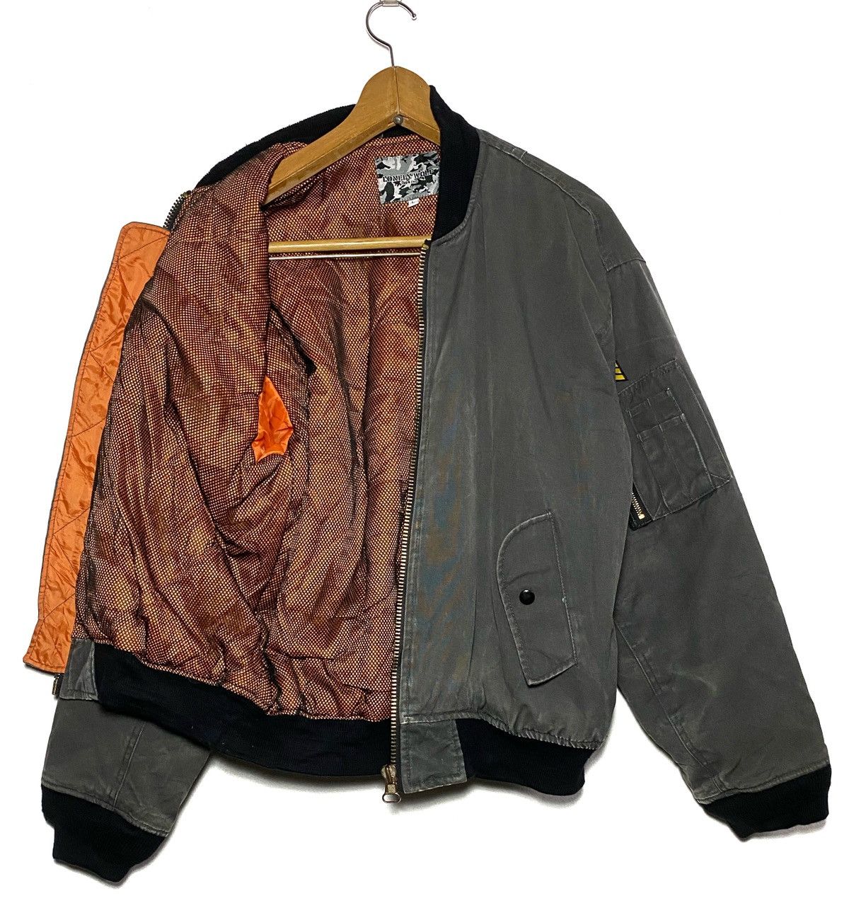 Japanese Brand Japanese Brand Lonely Wolf Bomber Jacket Size US L / EU 52-54 / 3 - 4 Thumbnail