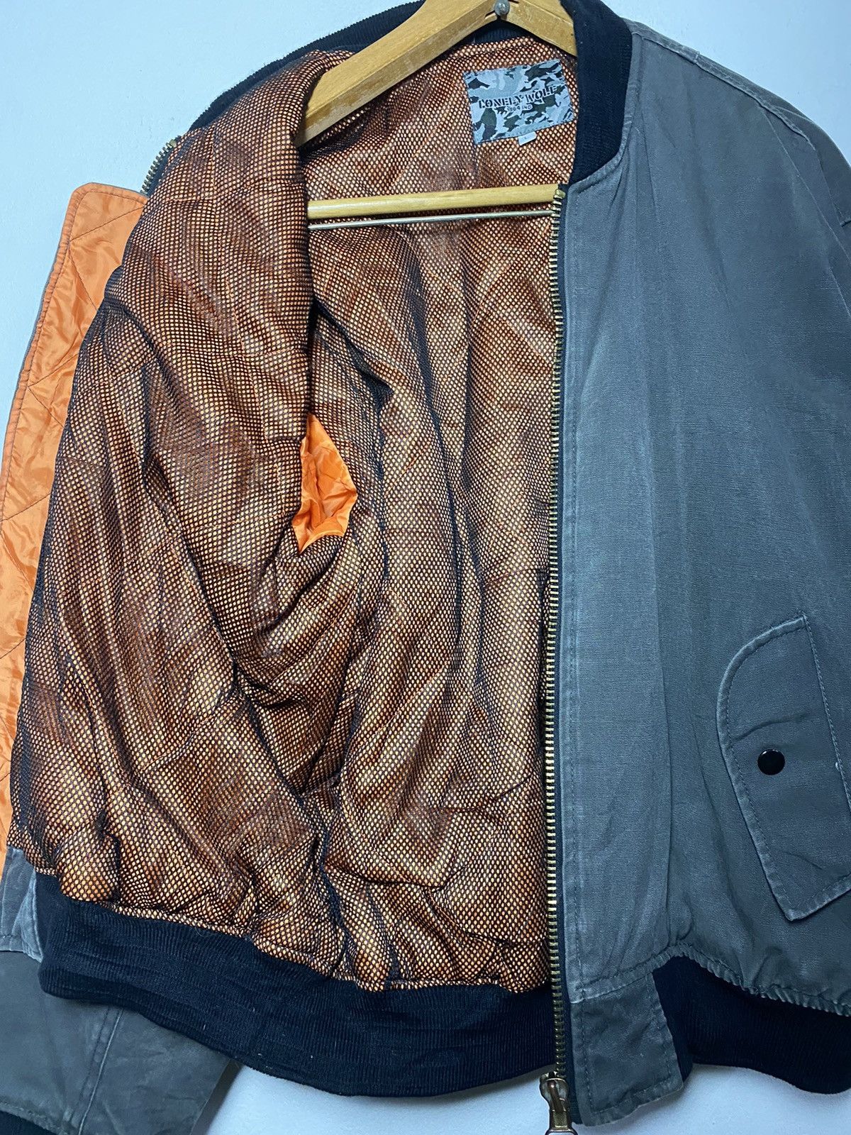 Japanese Brand Japanese Brand Lonely Wolf Bomber Jacket Size US L / EU 52-54 / 3 - 7 Thumbnail