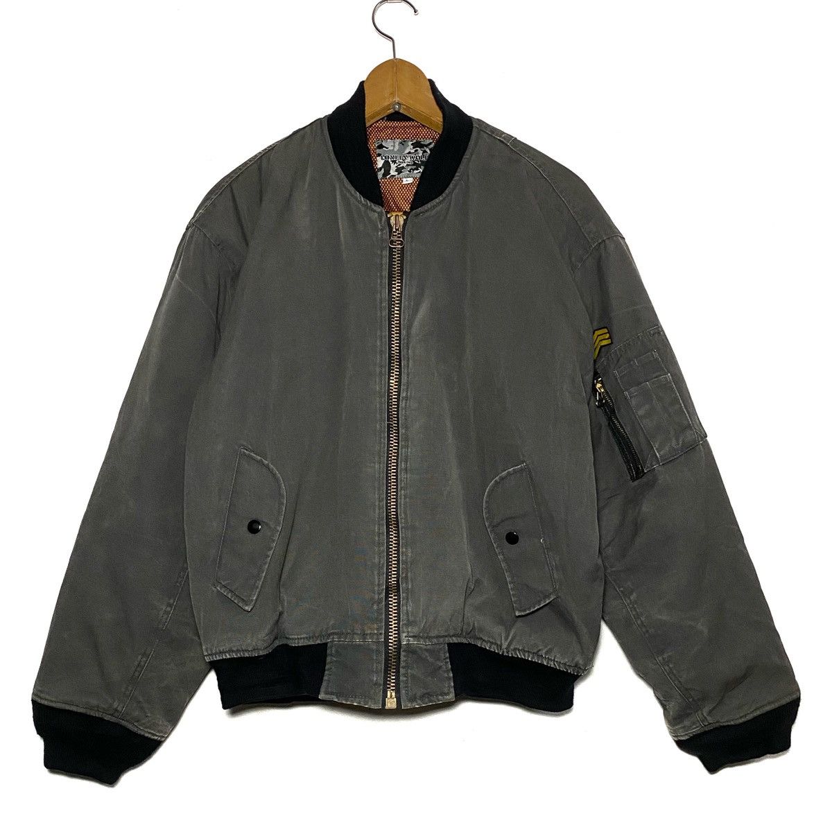 Japanese Brand Japanese Brand Lonely Wolf Bomber Jacket Size US L / EU 52-54 / 3 - 2 Thumbnail
