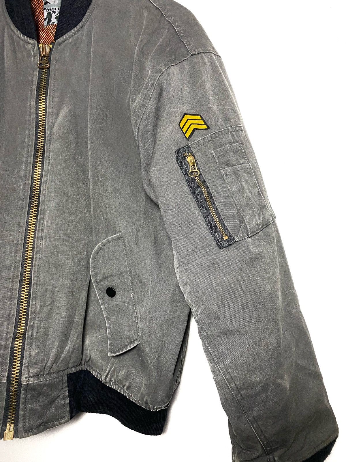 Japanese Brand Japanese Brand Lonely Wolf Bomber Jacket Size US L / EU 52-54 / 3 - 6 Thumbnail