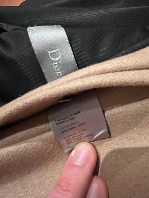 Dior × Hedi Slimane AW04 Dior Homme VOTC Wool Peacoat sz 46 Size US S / EU 44-46 / 1 - 14 Thumbnail