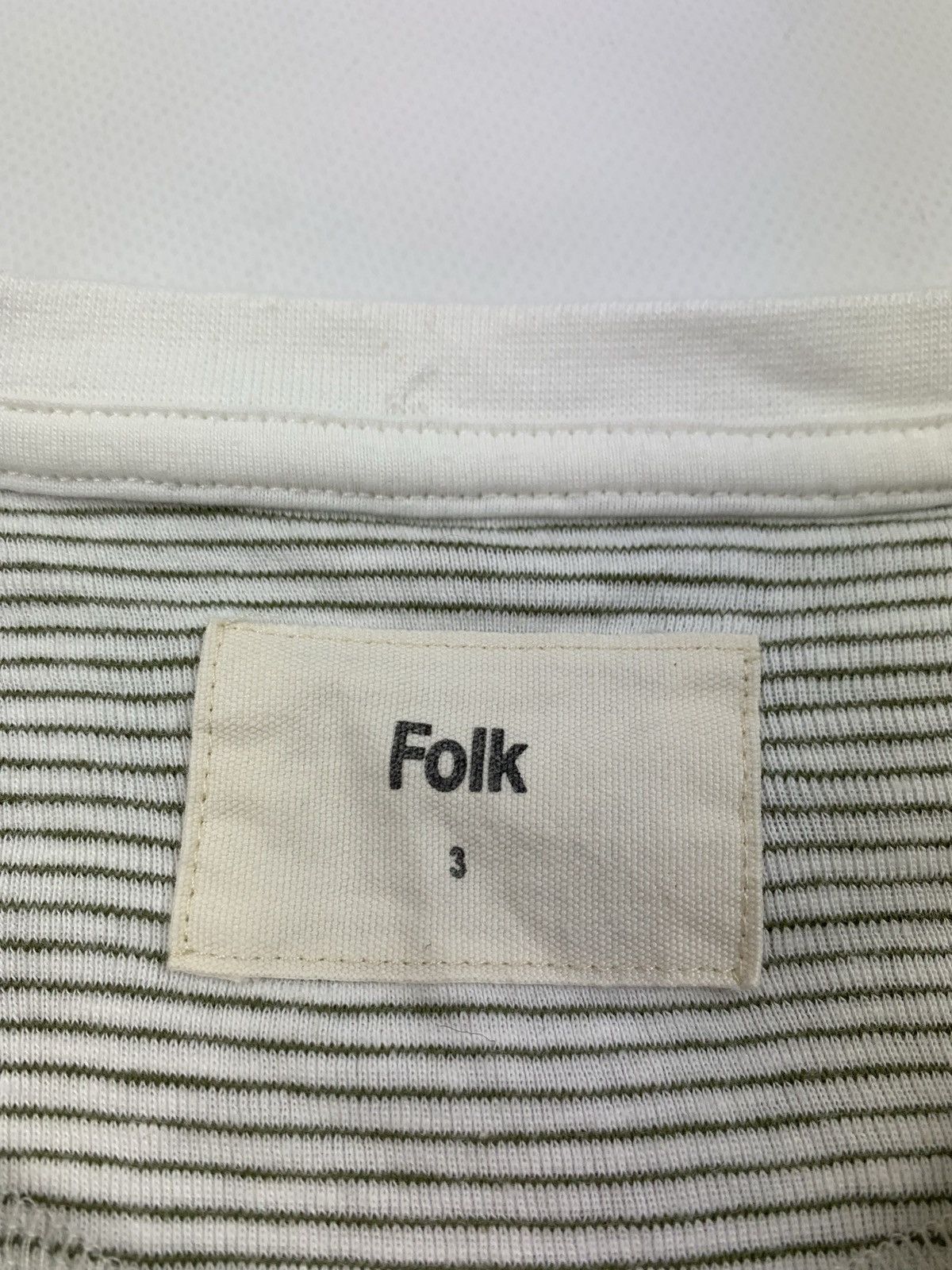 Folk Folk men’s short sleeve striped t shirt size 3 Size US L / EU 52-54 / 3 - 6 Thumbnail