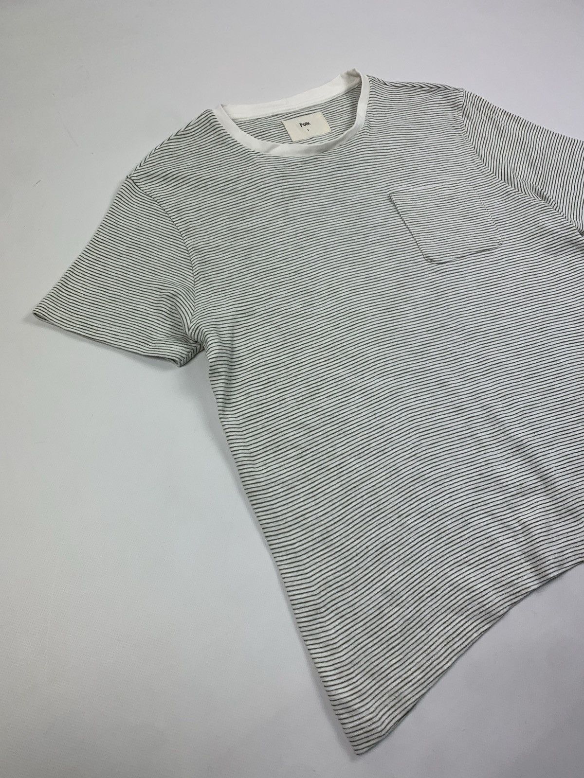 Folk Folk men’s short sleeve striped t shirt size 3 Size US L / EU 52-54 / 3 - 3 Thumbnail