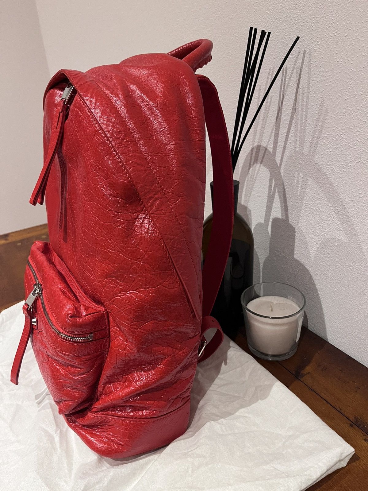 Balenciaga New Balenciaga Arena Red Leather Backpack $2400 Size ONE SIZE - 7 Thumbnail