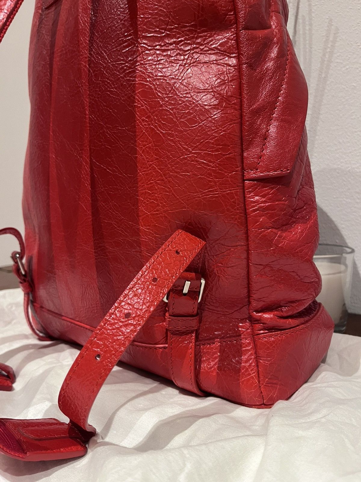 Balenciaga New Balenciaga Arena Red Leather Backpack $2400 Size ONE SIZE - 9 Thumbnail