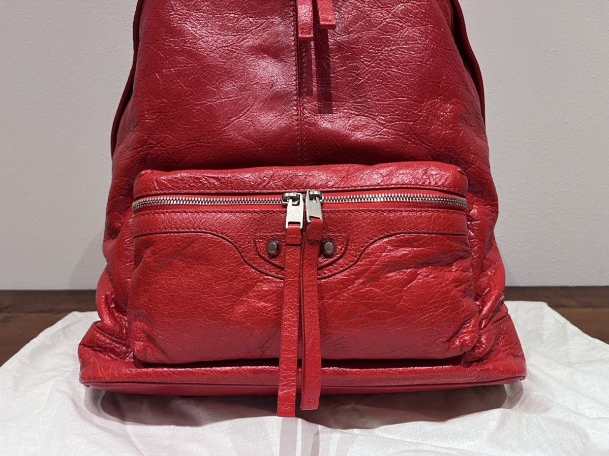 Balenciaga New Balenciaga Arena Red Leather Backpack $2400 Size ONE SIZE - 4 Thumbnail