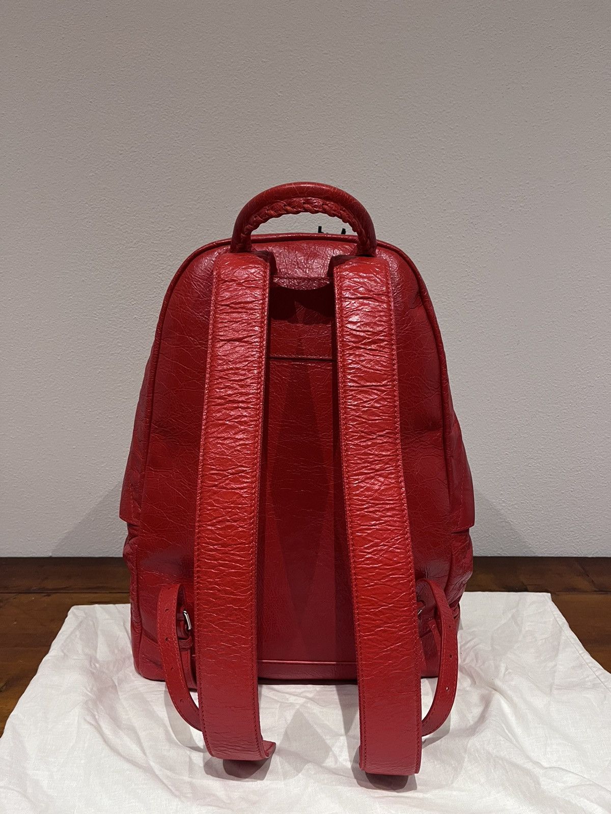 Balenciaga New Balenciaga Arena Red Leather Backpack $2400 Size ONE SIZE - 8 Thumbnail