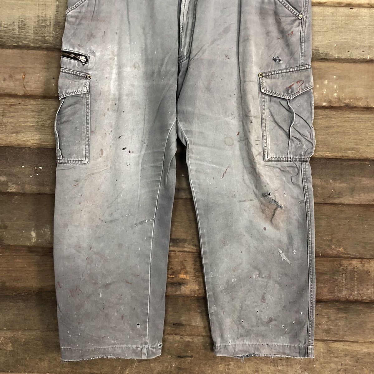 Faded Glory DLL JapAn Grey Multipocket Tactical Cargo Pants #c992 Size US 36 / EU 52 - 3 Thumbnail