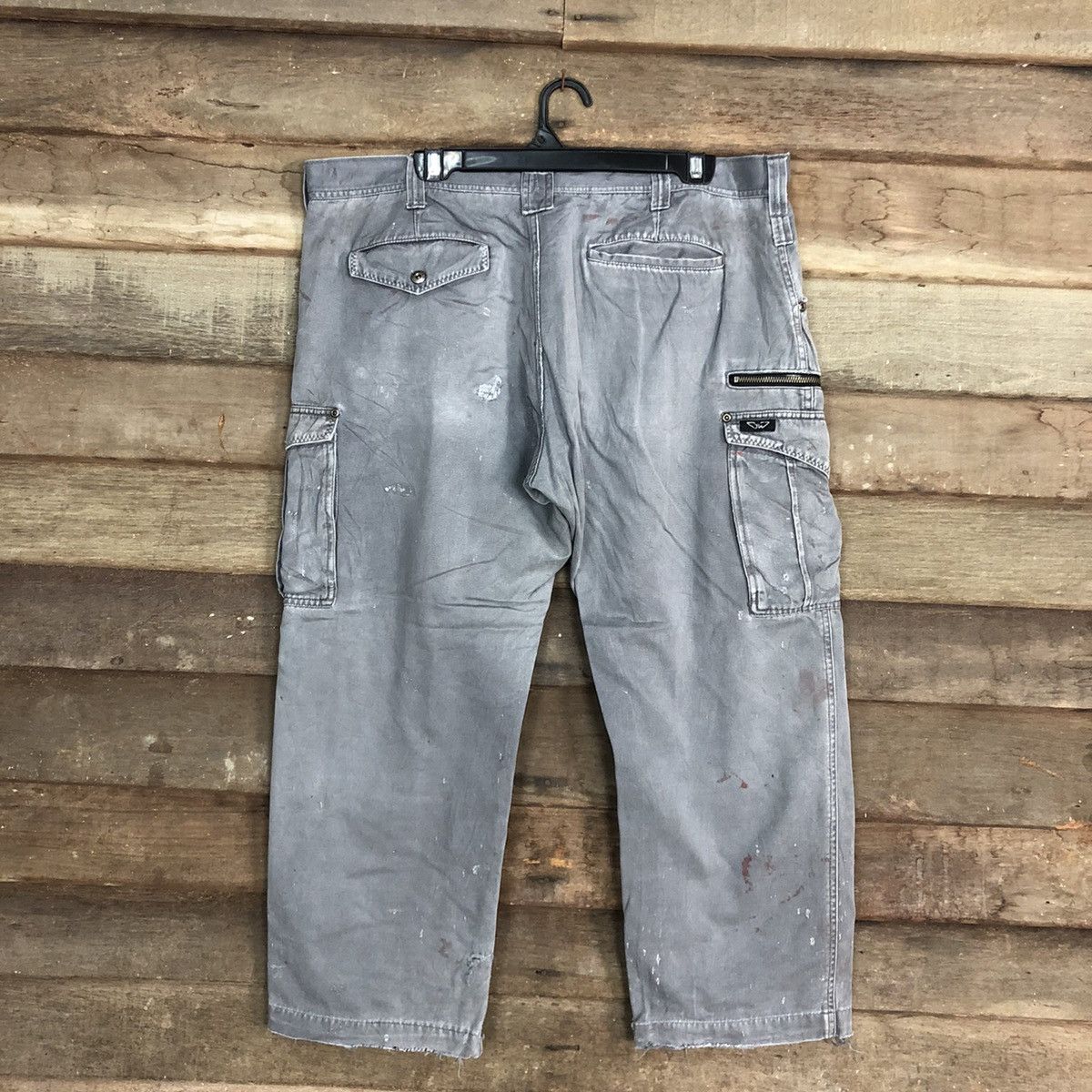 Faded Glory DLL JapAn Grey Multipocket Tactical Cargo Pants #c992 Size US 36 / EU 52 - 8 Thumbnail