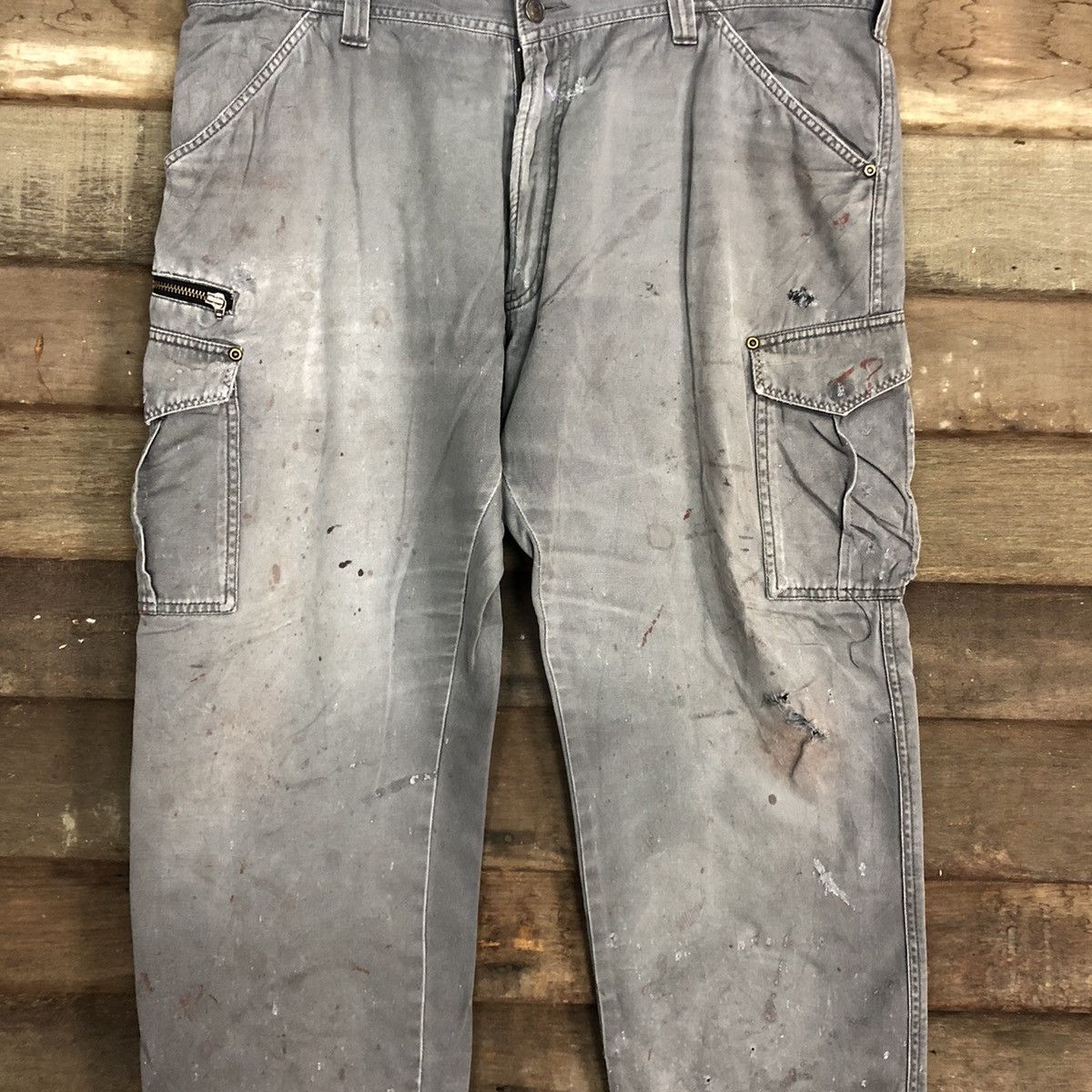 Faded Glory DLL JapAn Grey Multipocket Tactical Cargo Pants #c992 Size US 36 / EU 52 - 4 Thumbnail