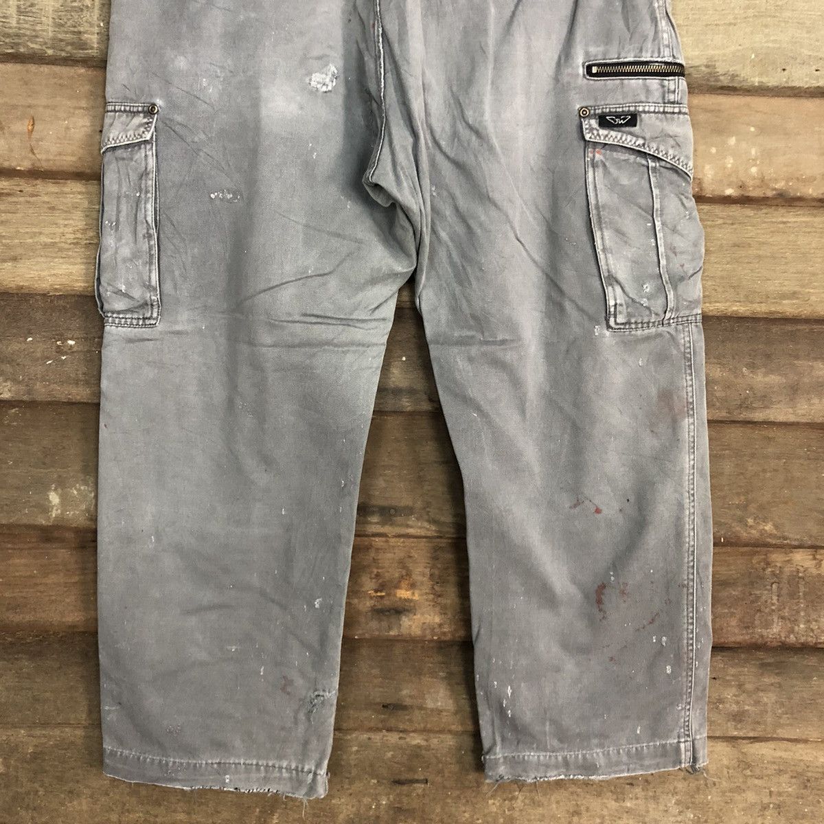 Faded Glory DLL JapAn Grey Multipocket Tactical Cargo Pants #c992 Size US 36 / EU 52 - 10 Thumbnail