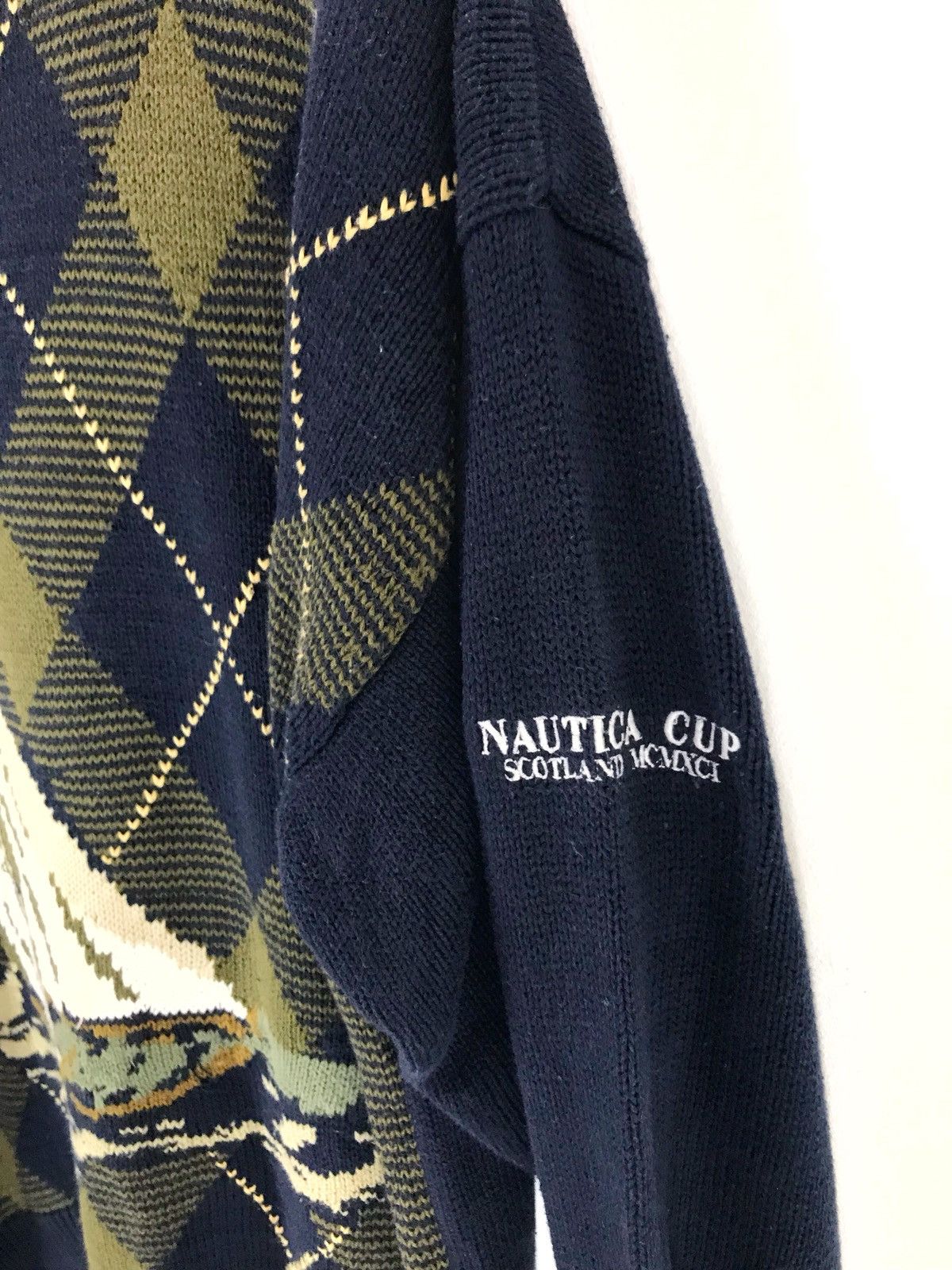 Nautica Vintage NAUTICA Cup Scotland mcmxci Knit Sweater Size US L / EU 52-54 / 3 - 4 Thumbnail