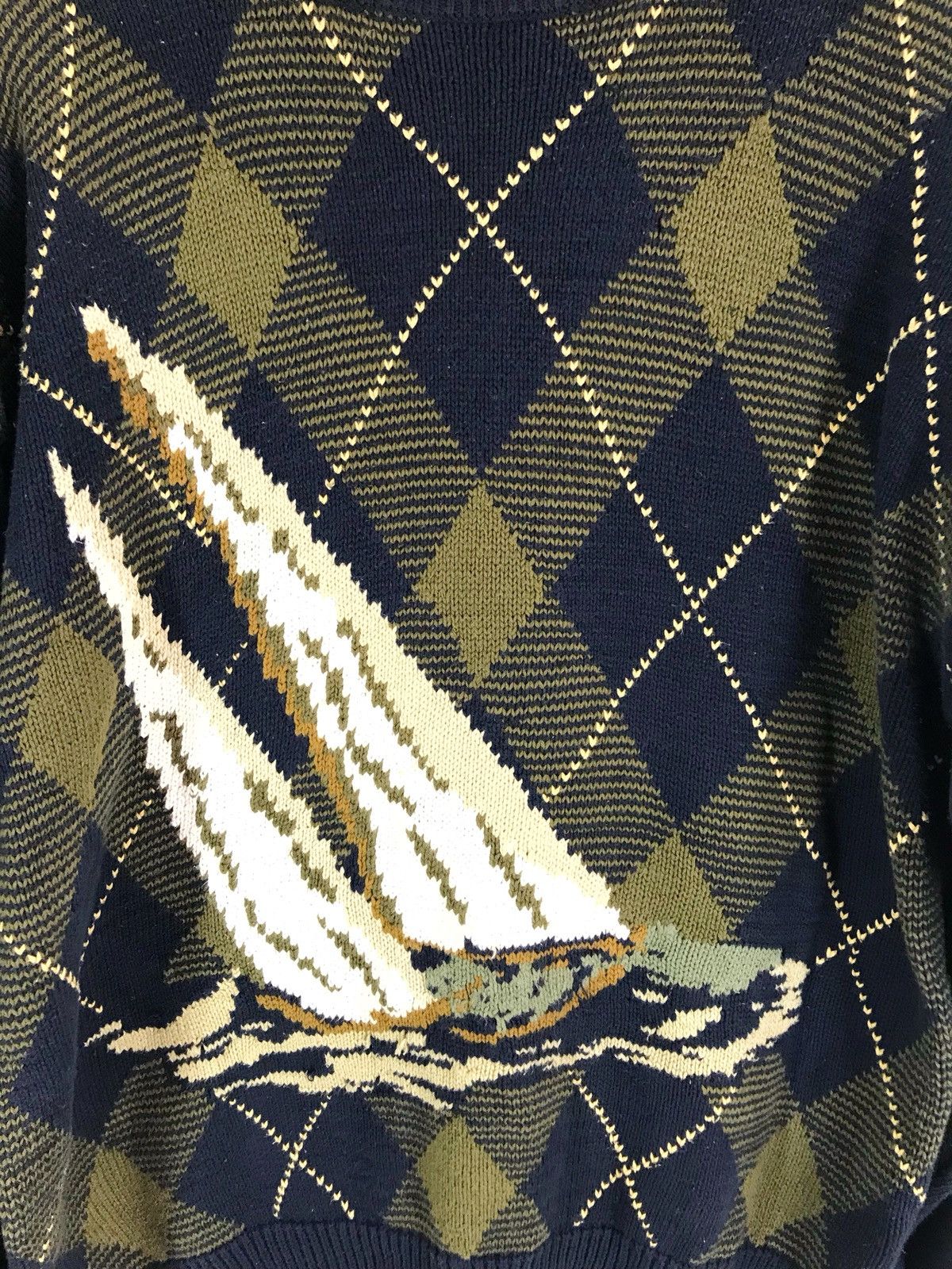 Nautica Vintage NAUTICA Cup Scotland mcmxci Knit Sweater Size US L / EU 52-54 / 3 - 2 Thumbnail